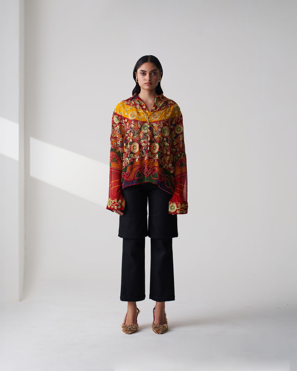 Black Layered Trousers