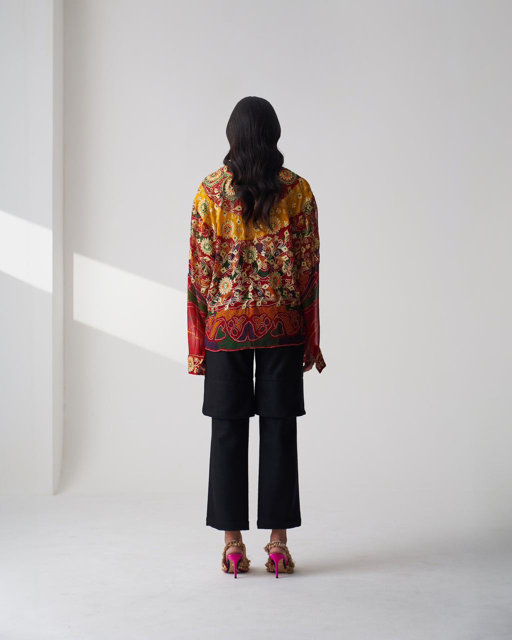 Black Layered Trousers