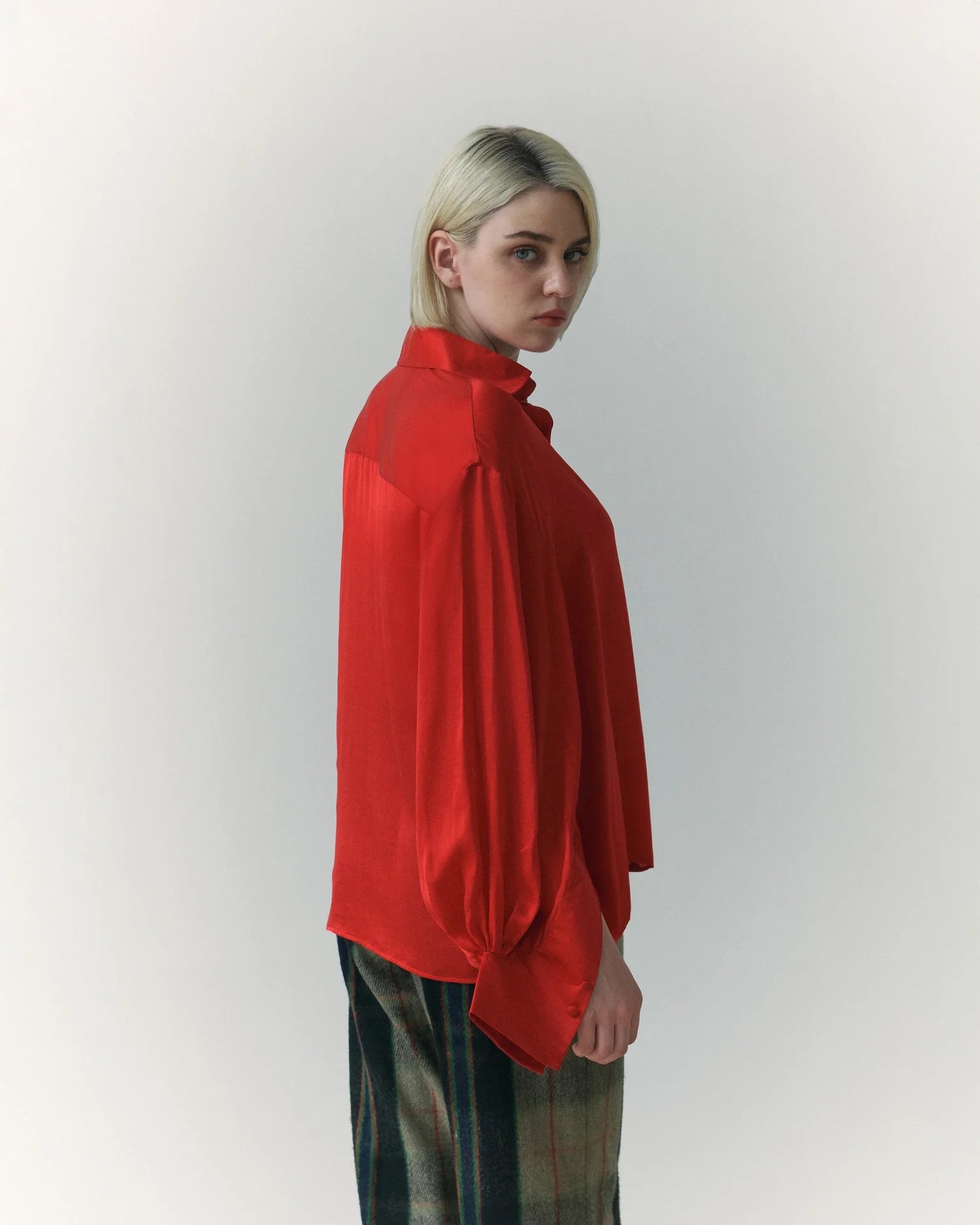 Red Silk Shirt