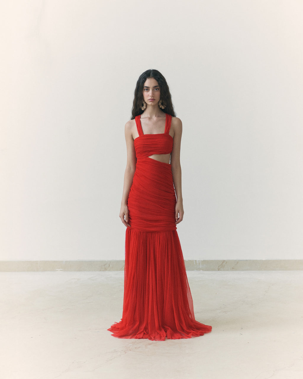 Red Cut Out Dress