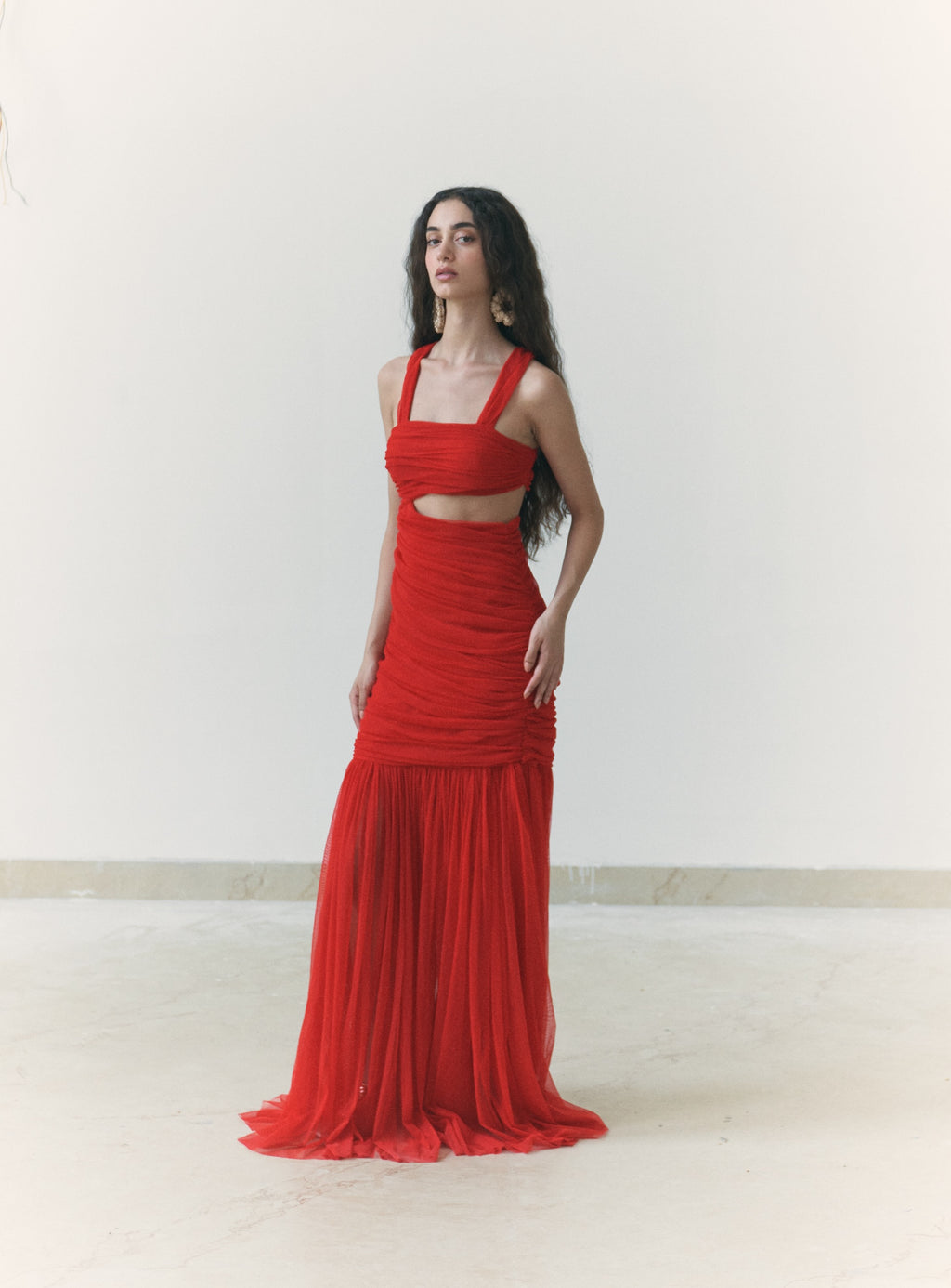 Red Cut Out Dress