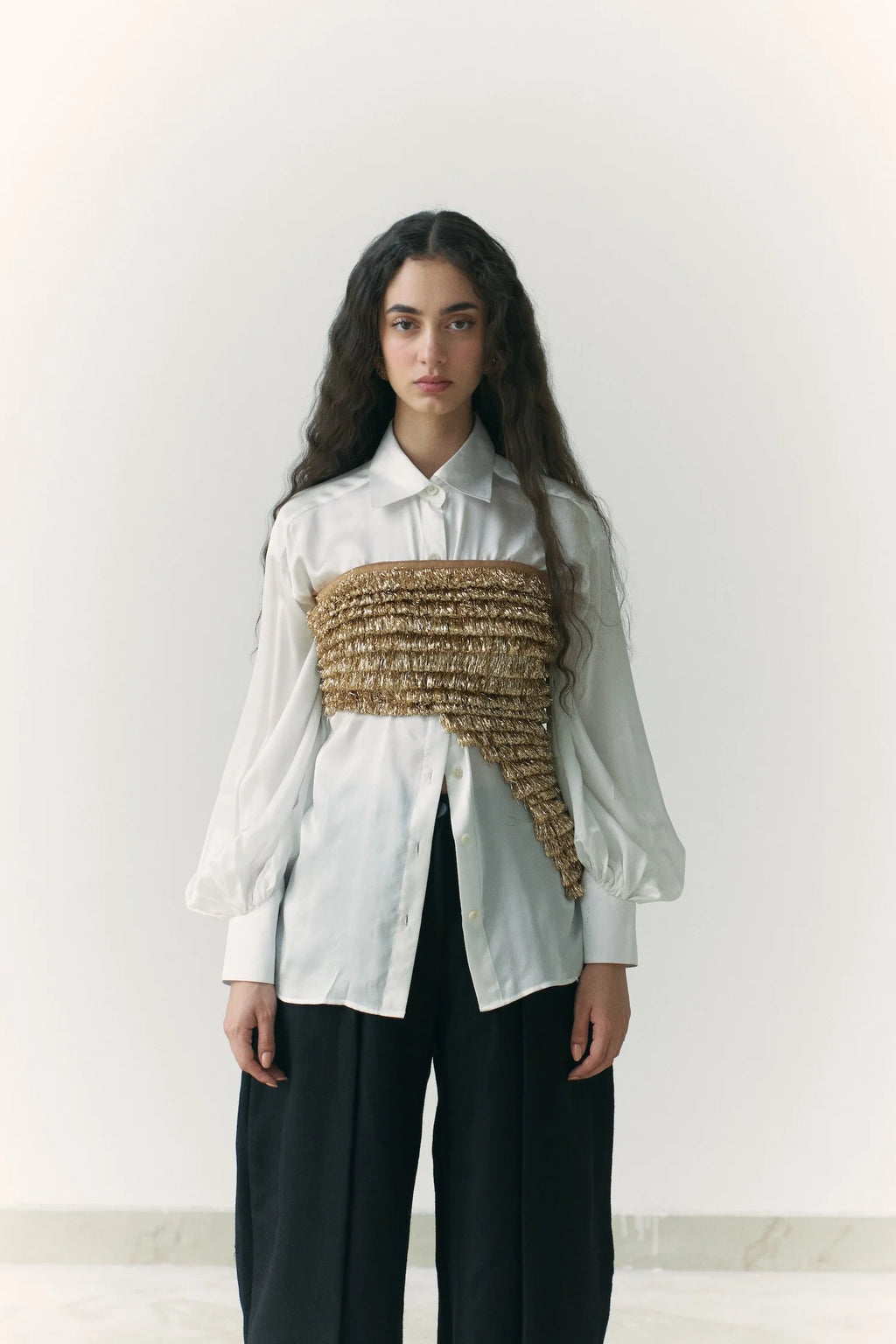 White Silk Shirt