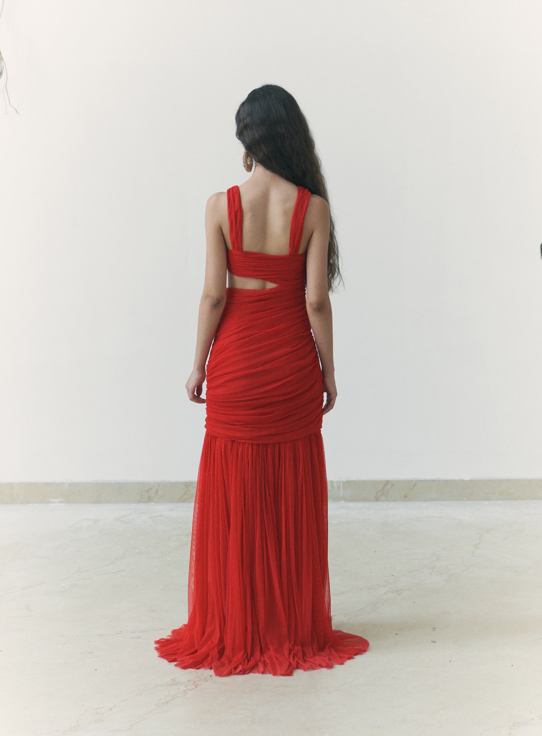Red Cut Out Dress