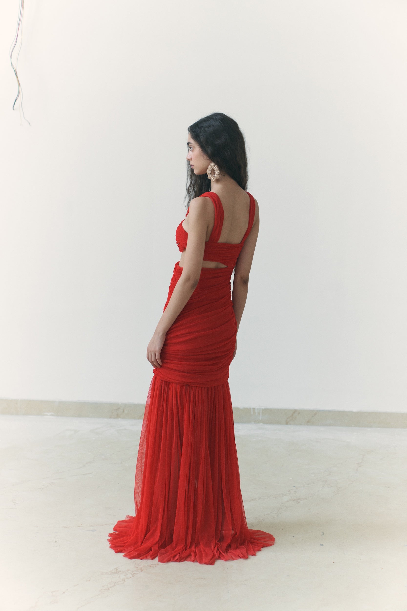 Red Cut Out Dress