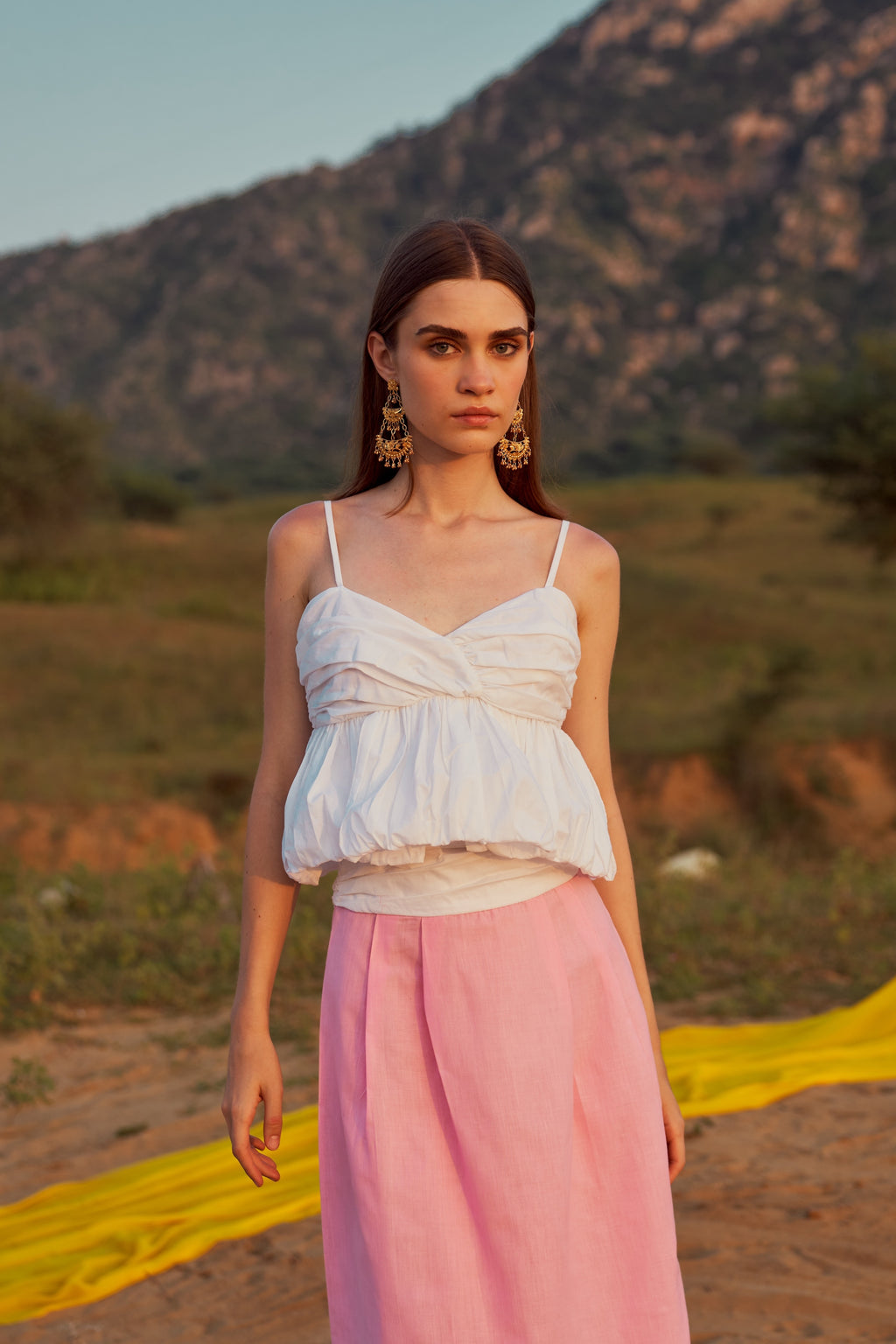 Handwowen Cotton Balloon Top