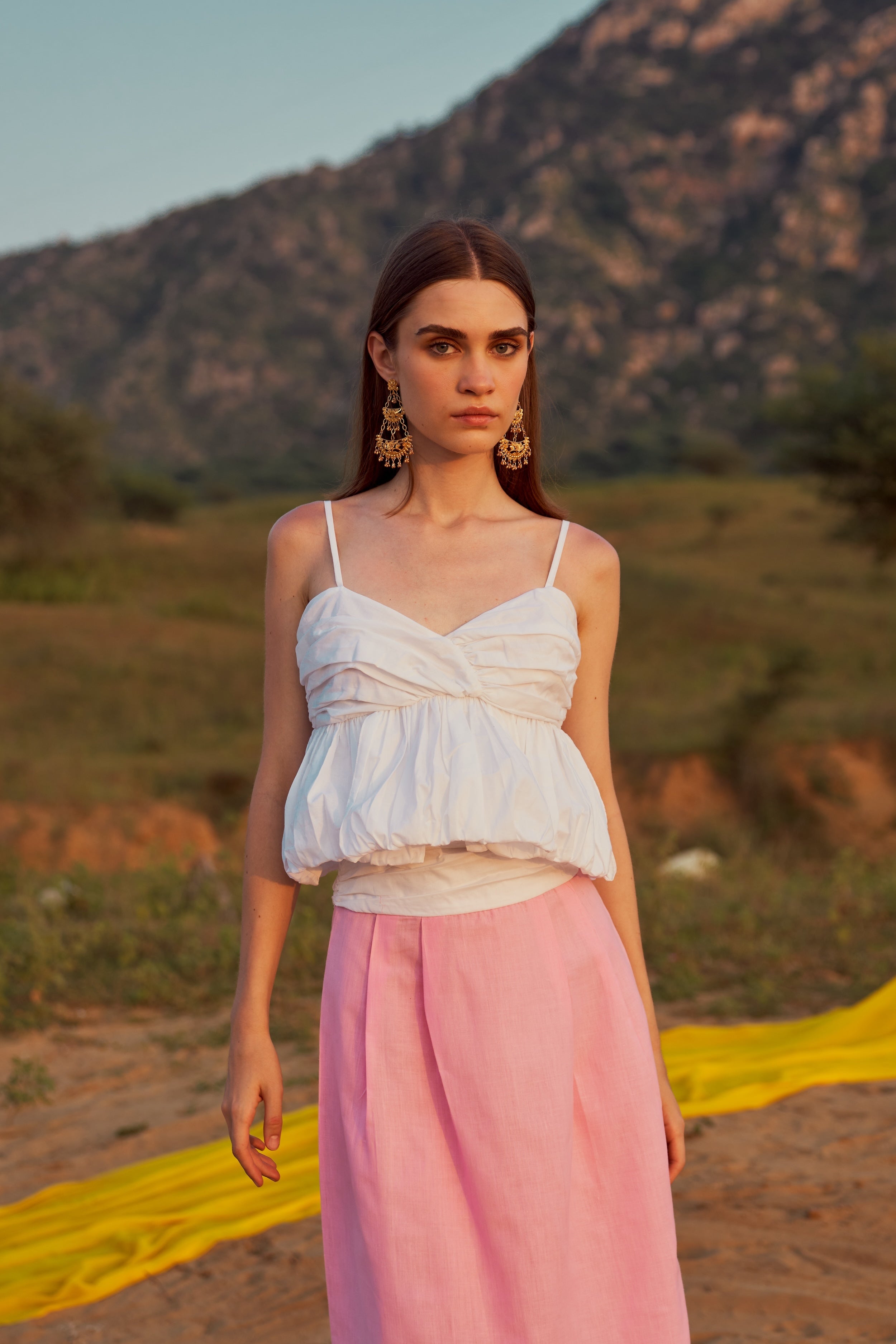 Handwowen Cotton Balloon Top