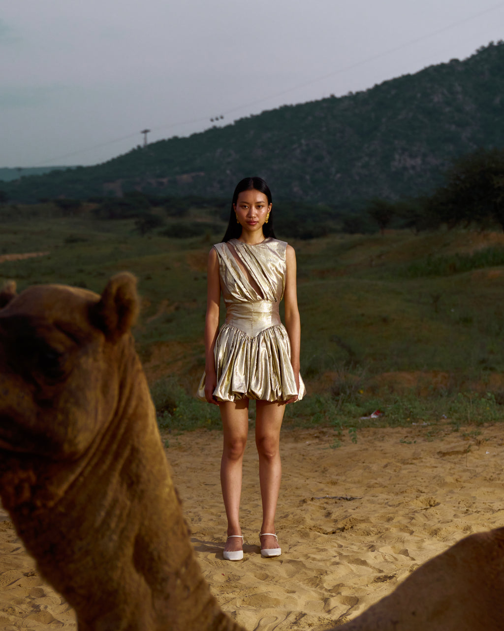 Golden Ballon Dress
