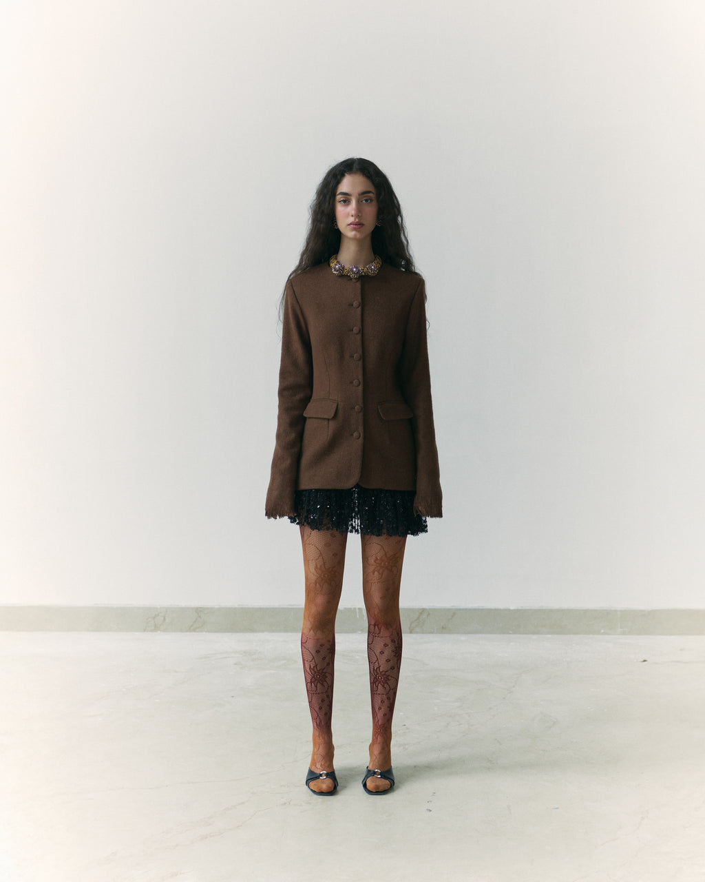 Khadi Fringe Wool Jacket