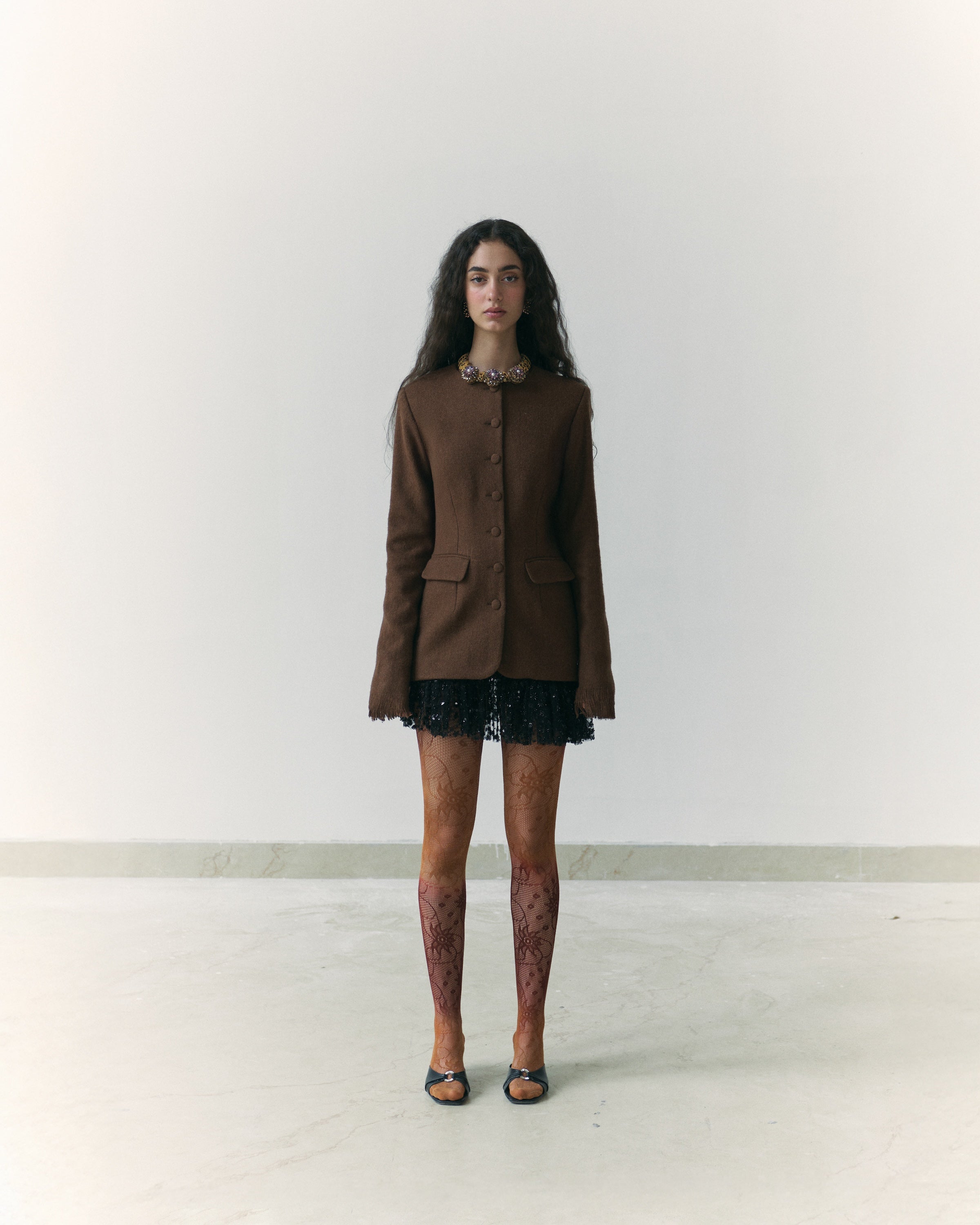 Khadi Fringe Wool Jacket