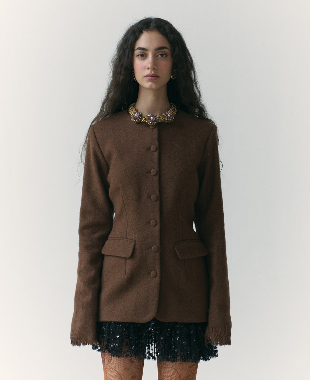 Khadi Fringe Wool Jacket