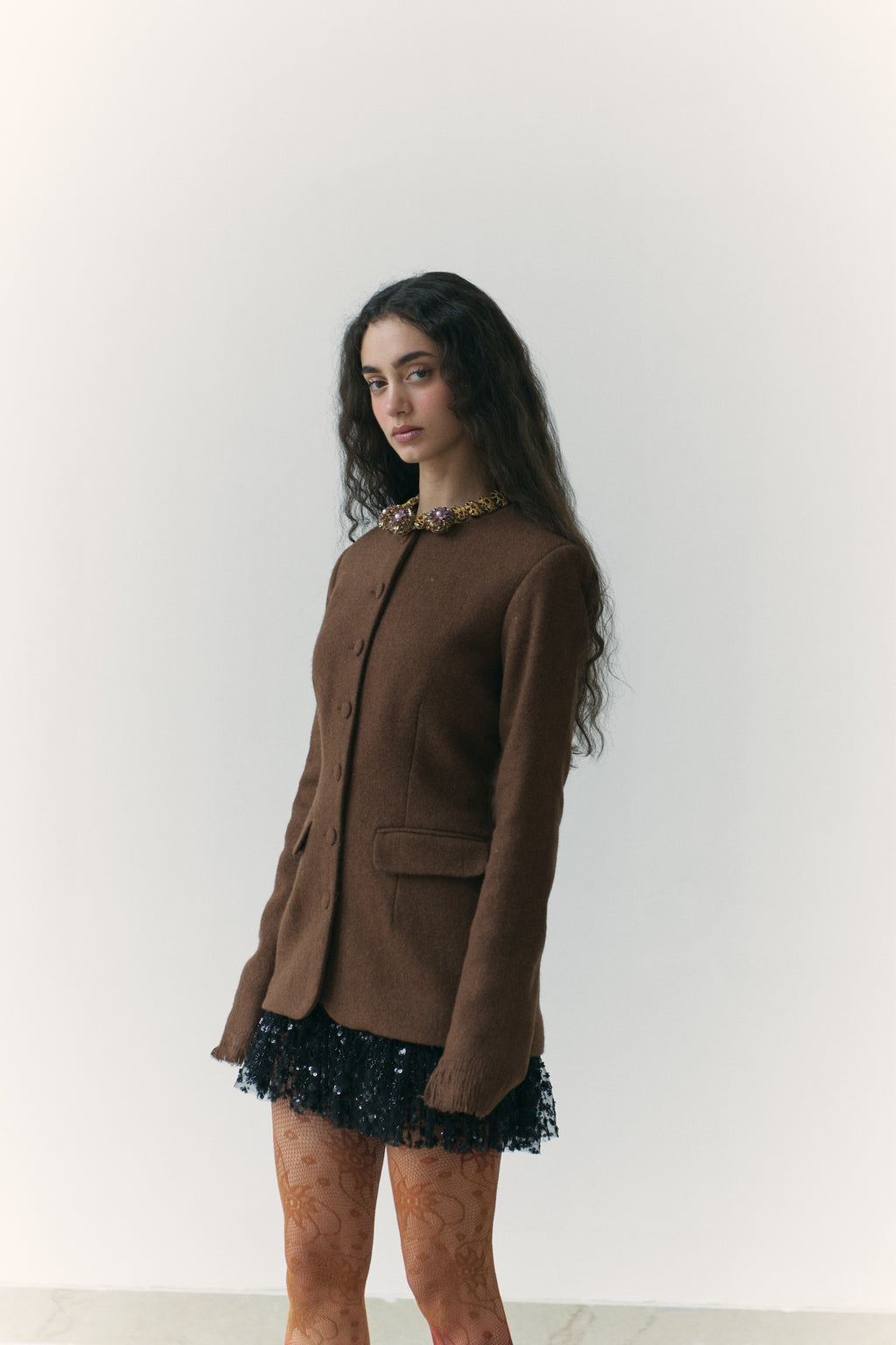 Khadi Fringe Wool Jacket