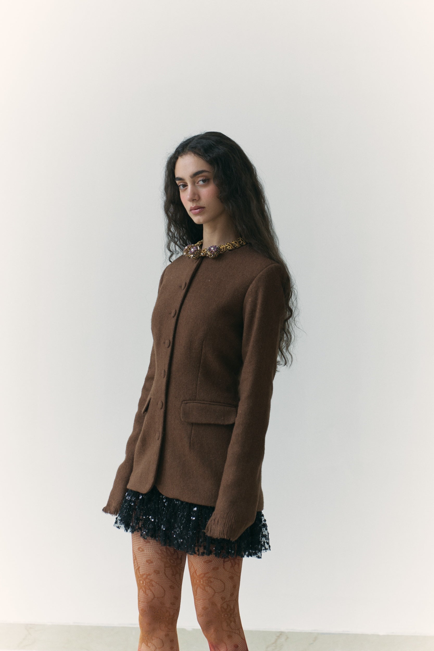 Khadi Fringe Wool Jacket