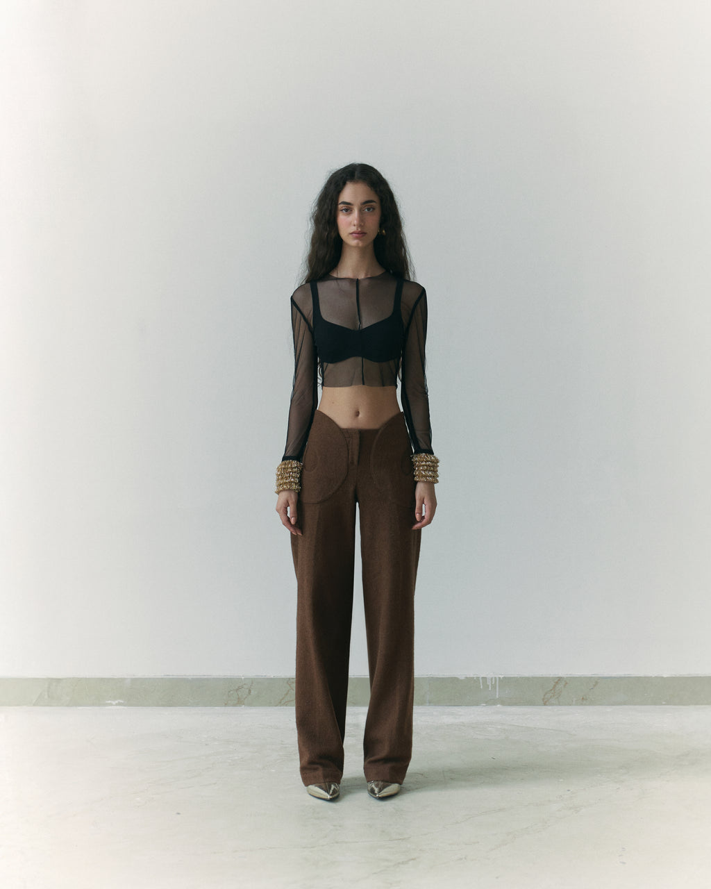 Jalebi Khadi Shawl Wool Trousers