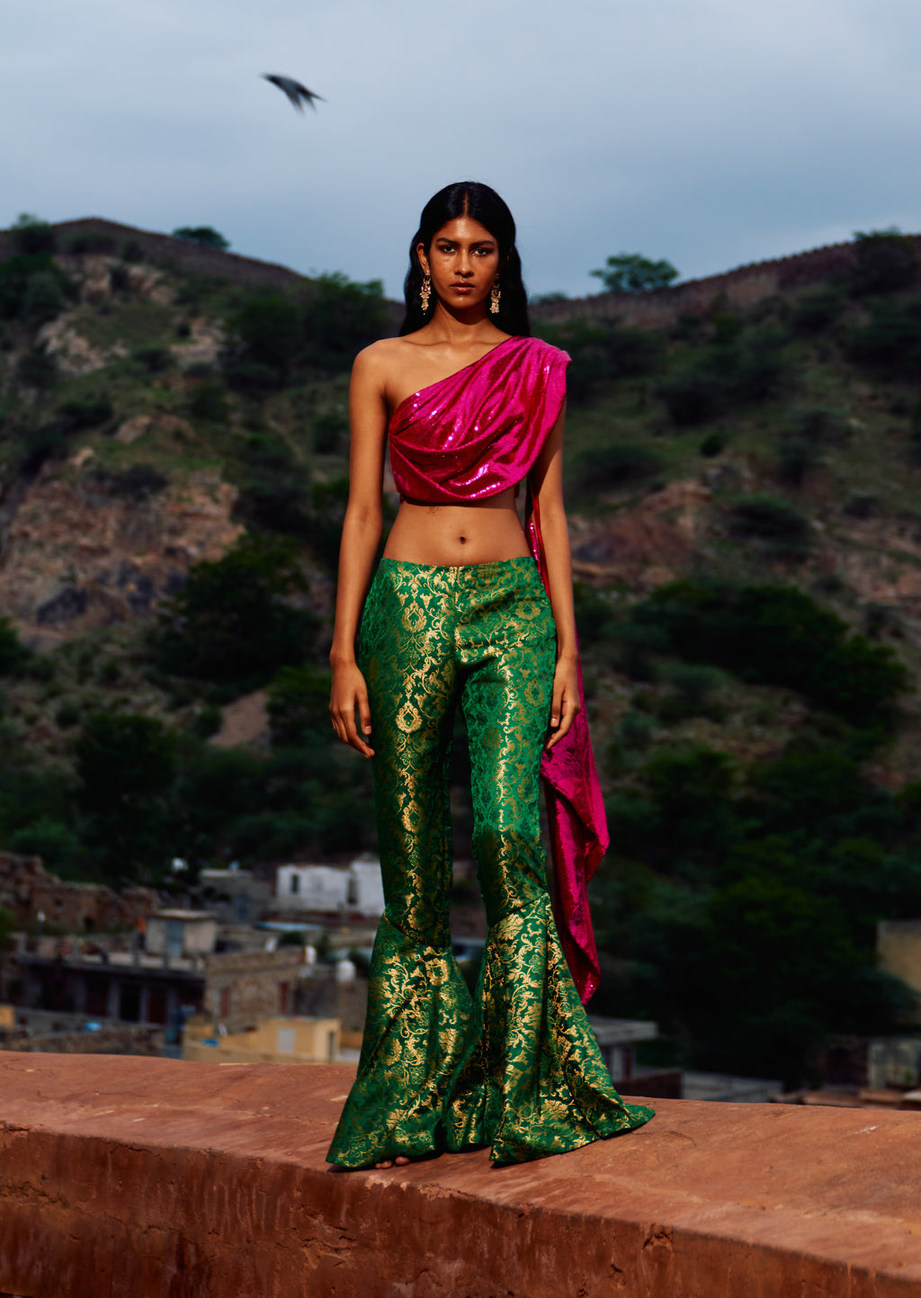 Dupatta Sequin Top