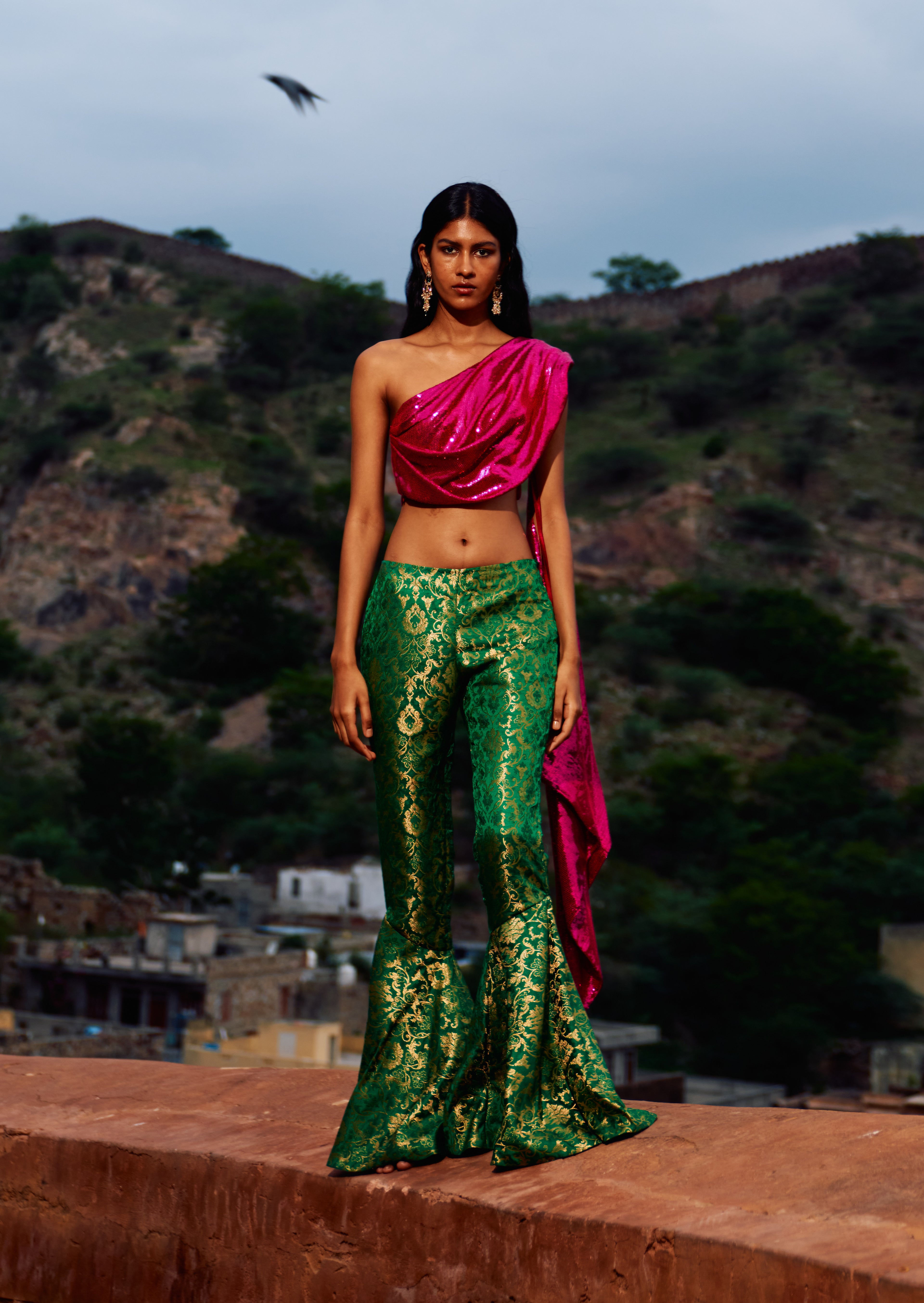 Dupatta Sequin Top