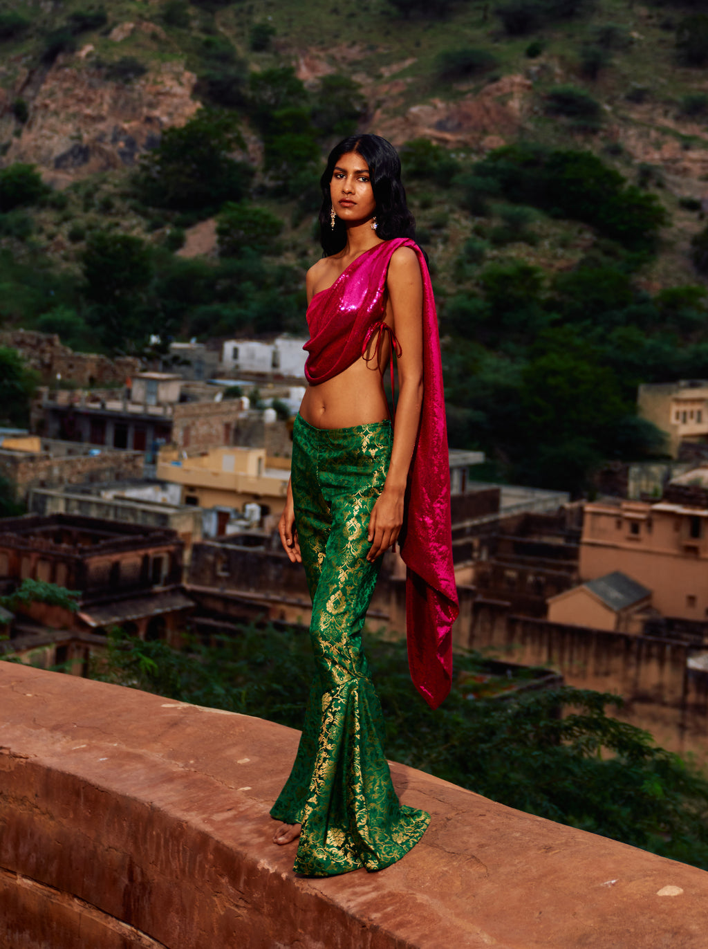 Dupatta Sequin Top