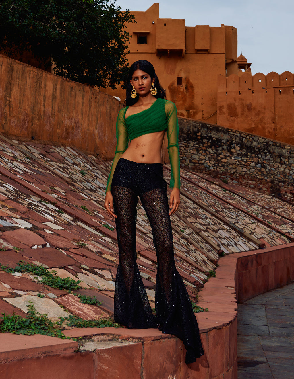 Asymmetrical Draped Top