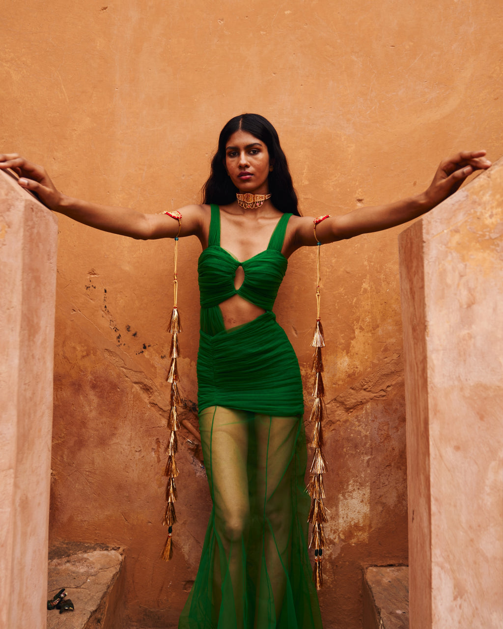 Green Tulle Dress