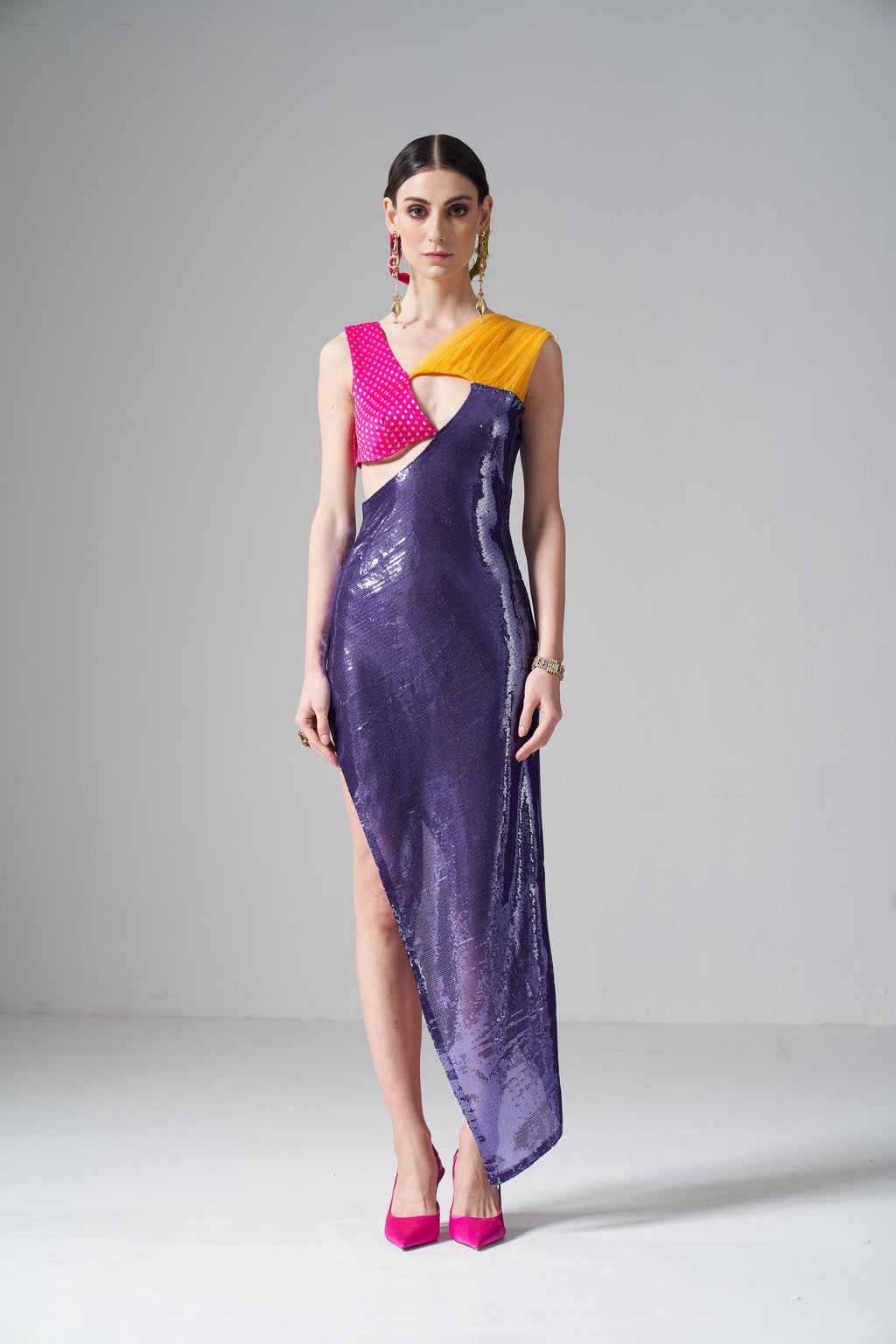 Multicolor Sequin Dress