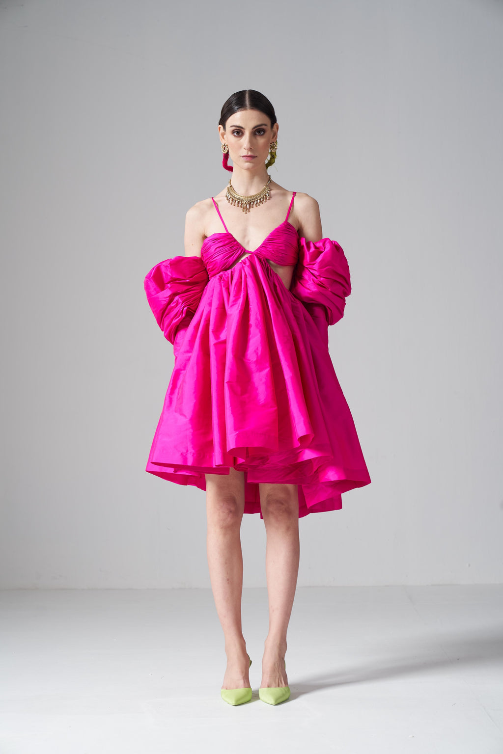 Pink Taffeta Dress