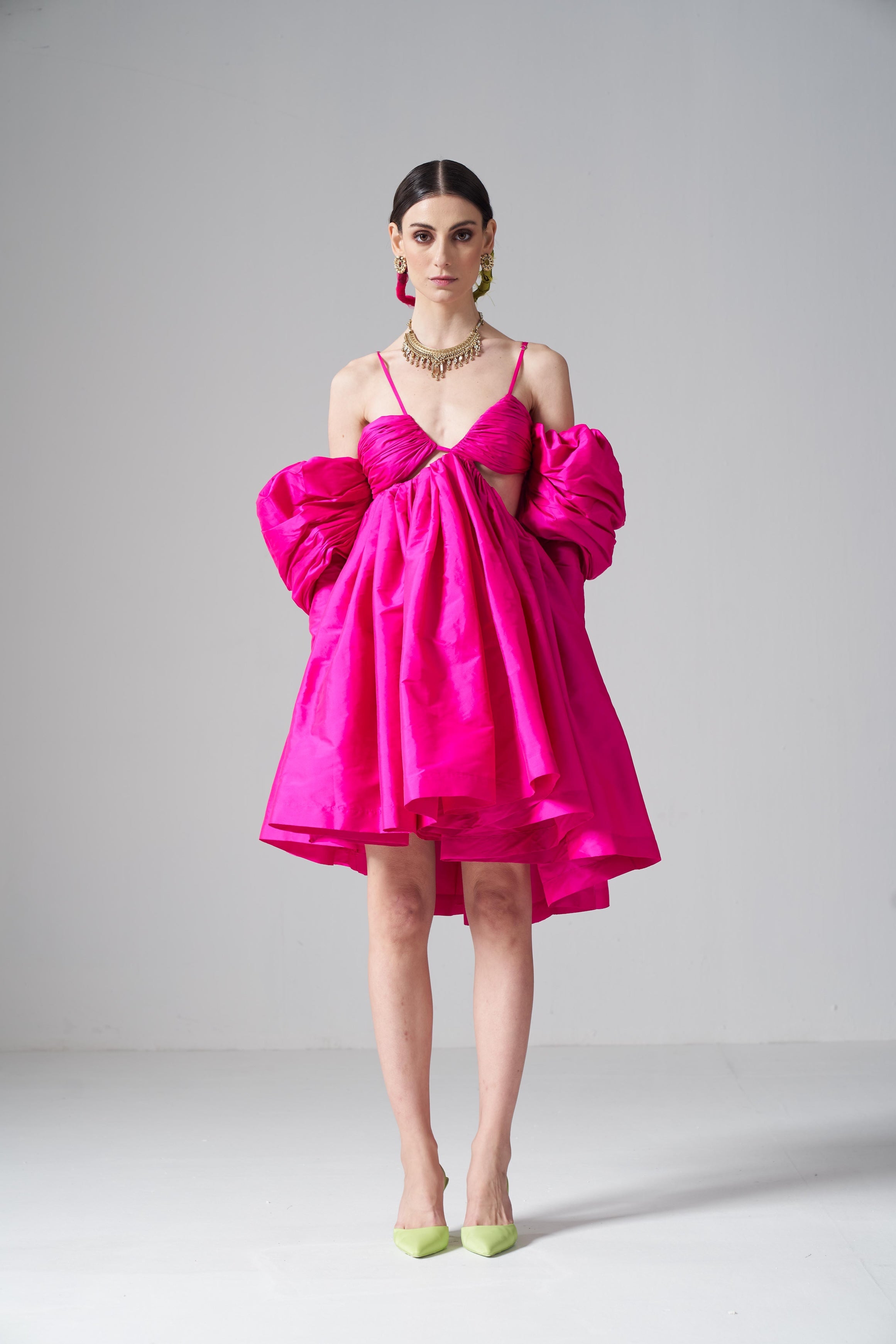 Pink Taffeta Dress