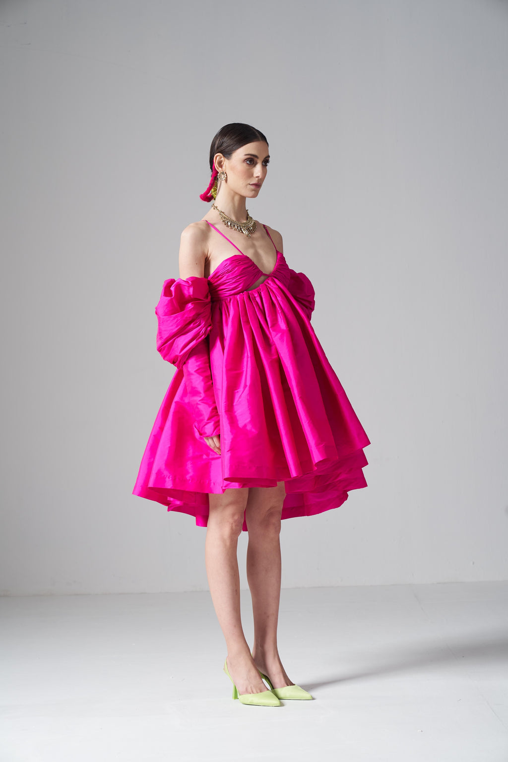 Pink Taffeta Dress
