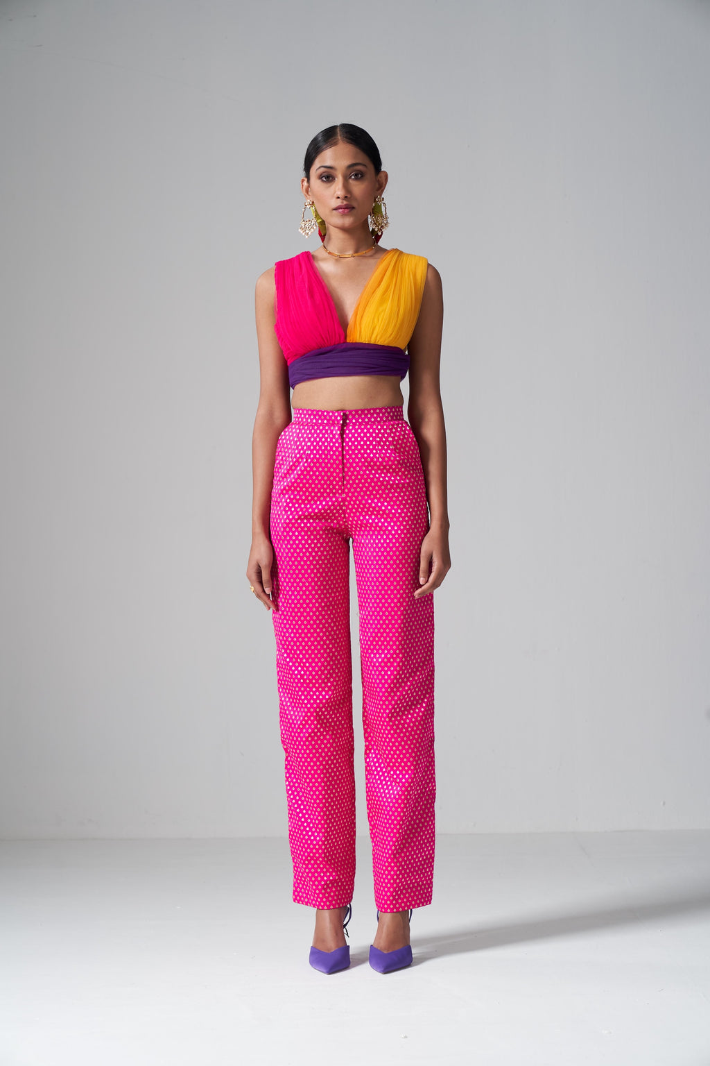 Multicolor Tulle Top