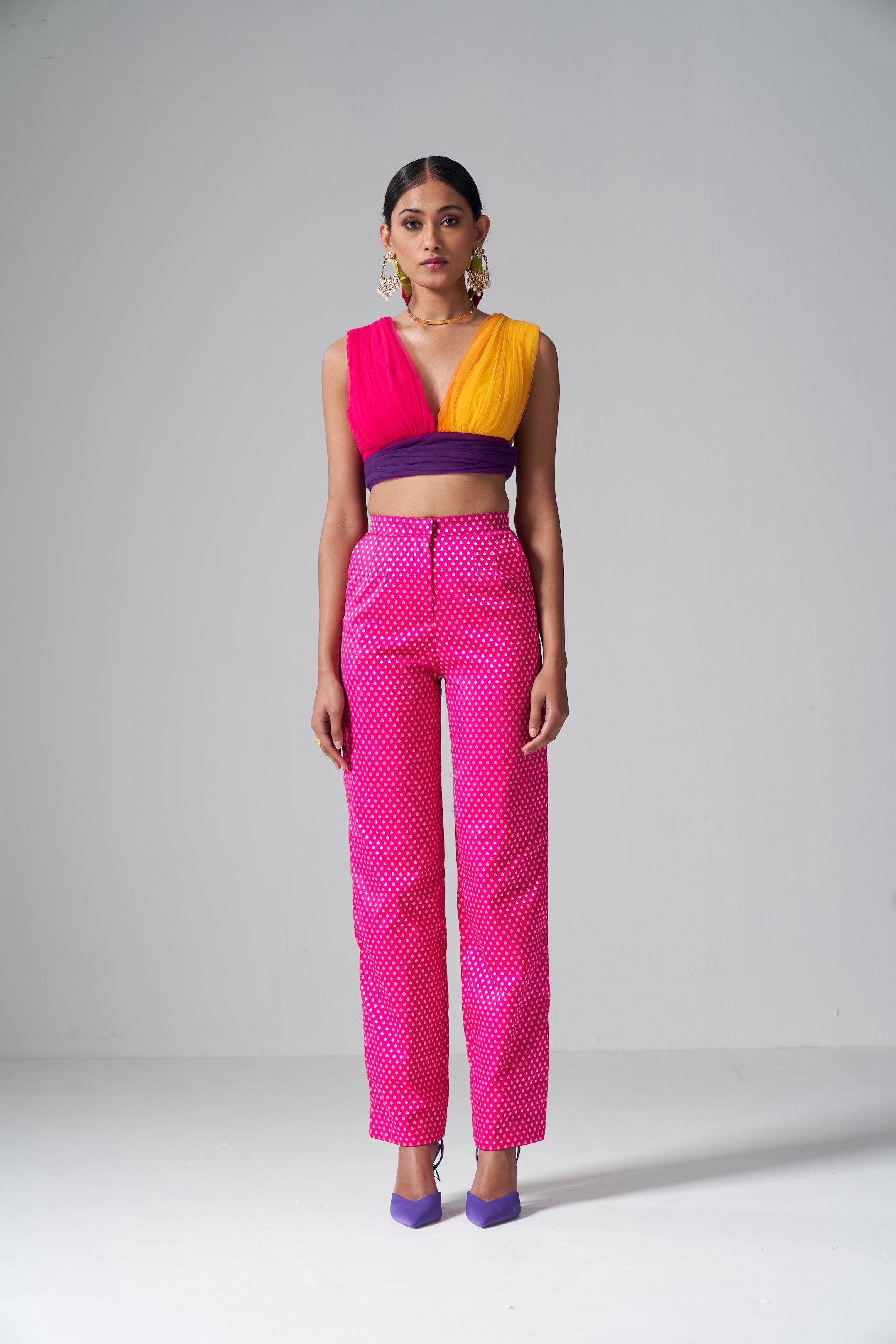 Multicolor Tulle Top