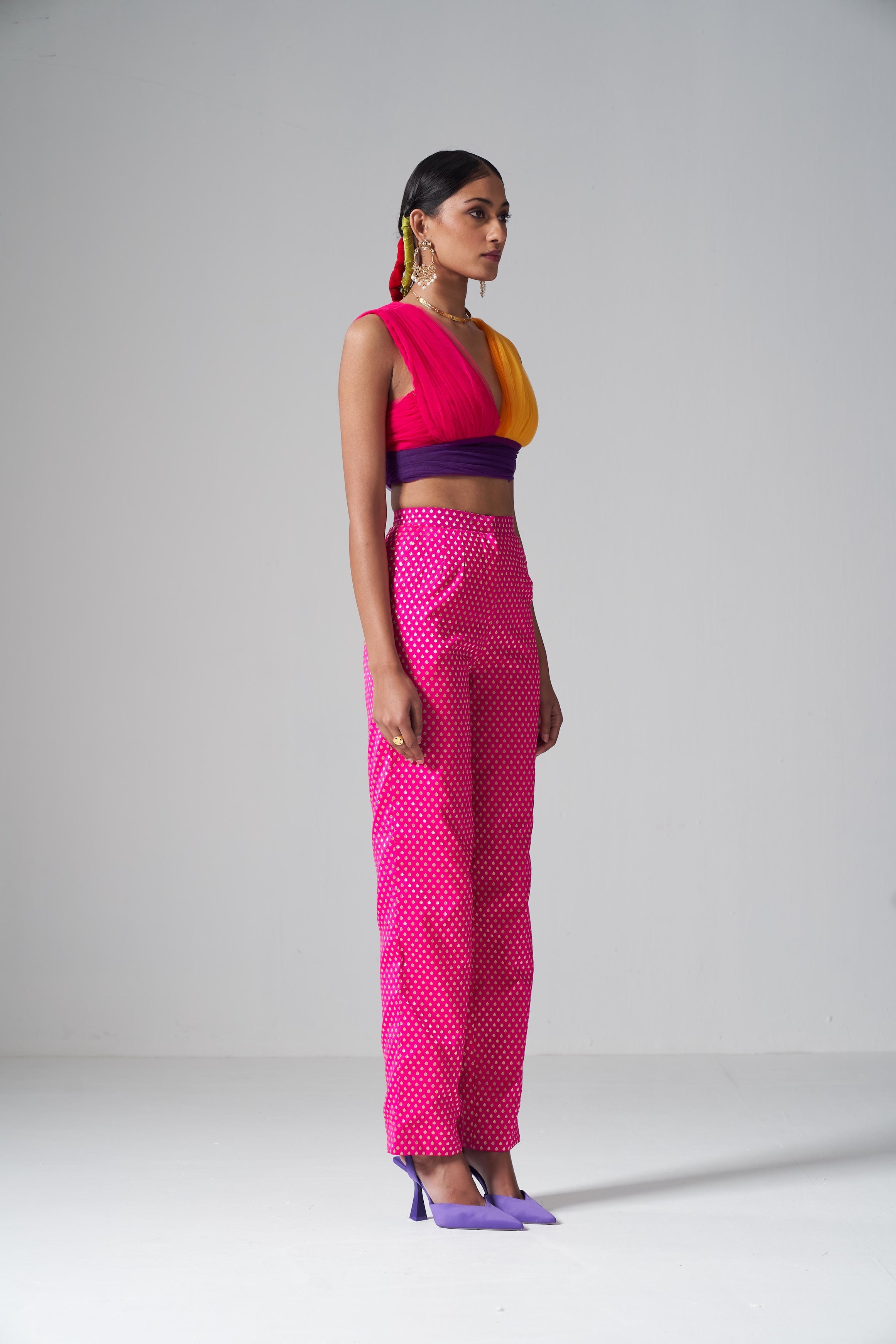 Multicolor Tulle Top