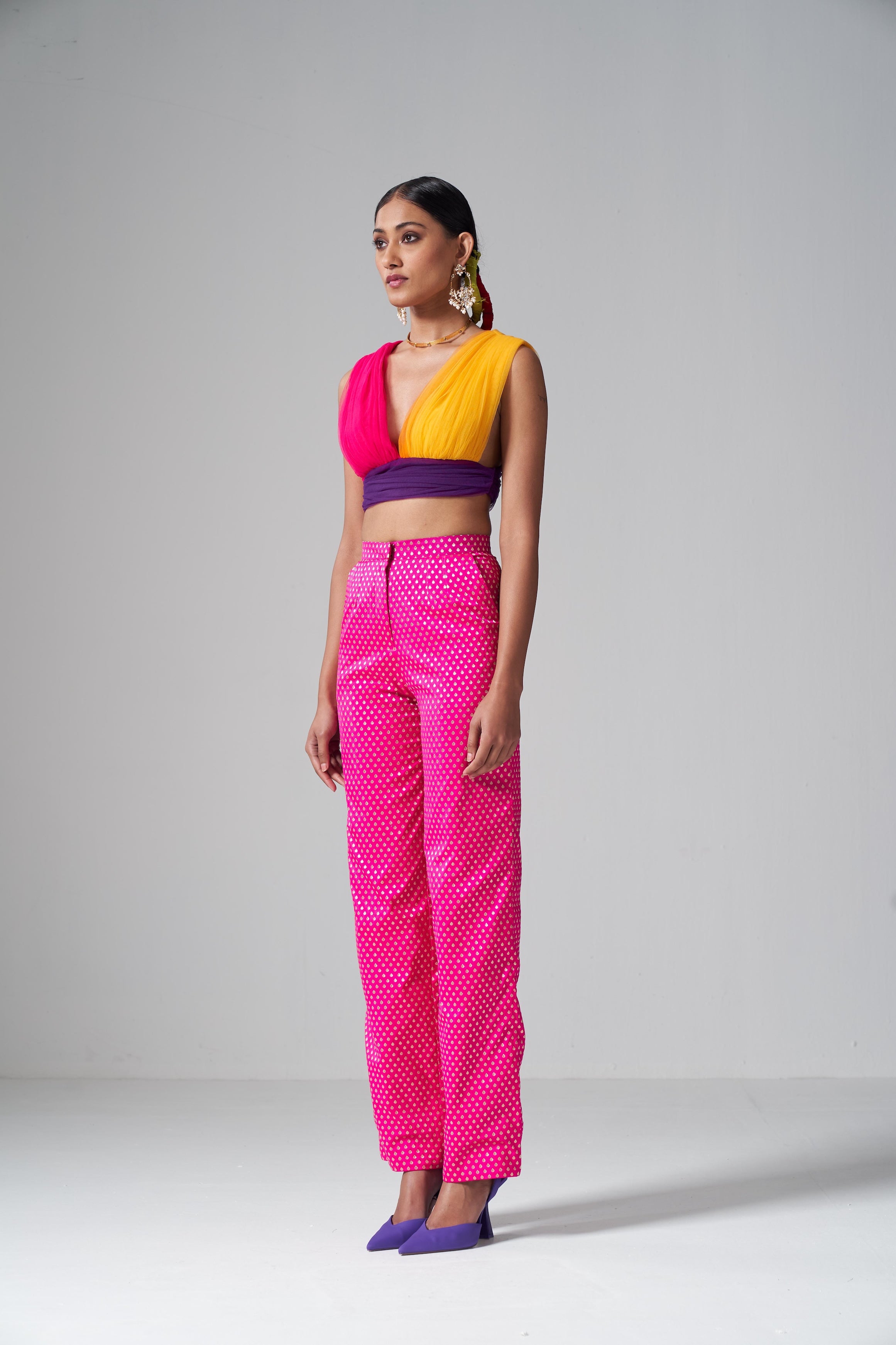 Multicolor Tulle Top