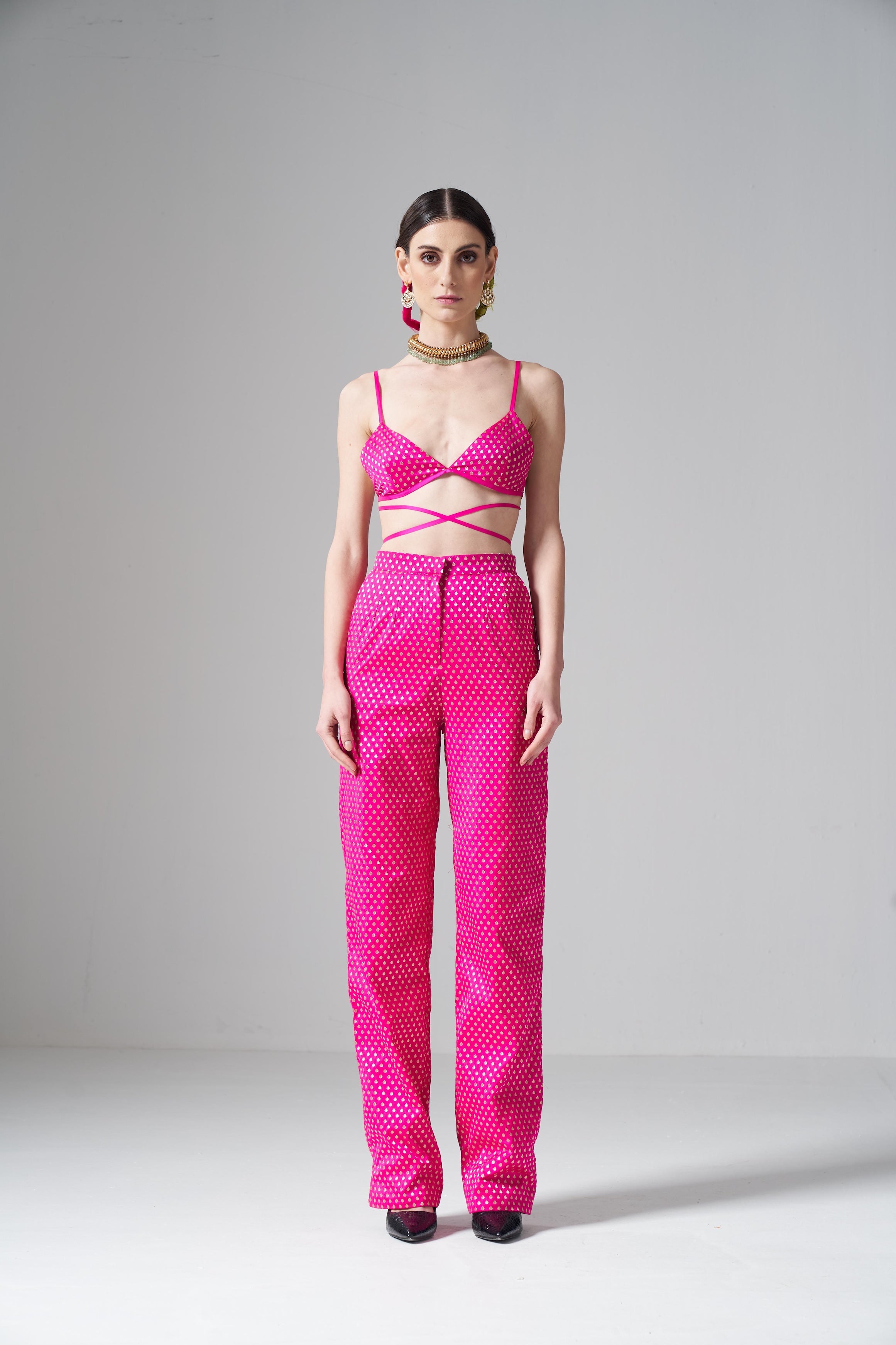 Pink Viscose Bralette