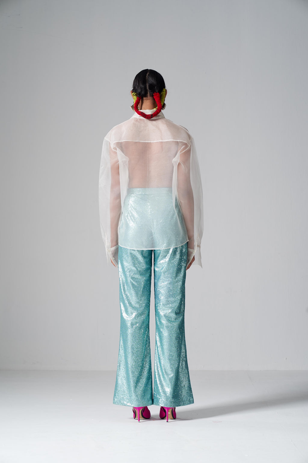 Handprint Organza Shirt