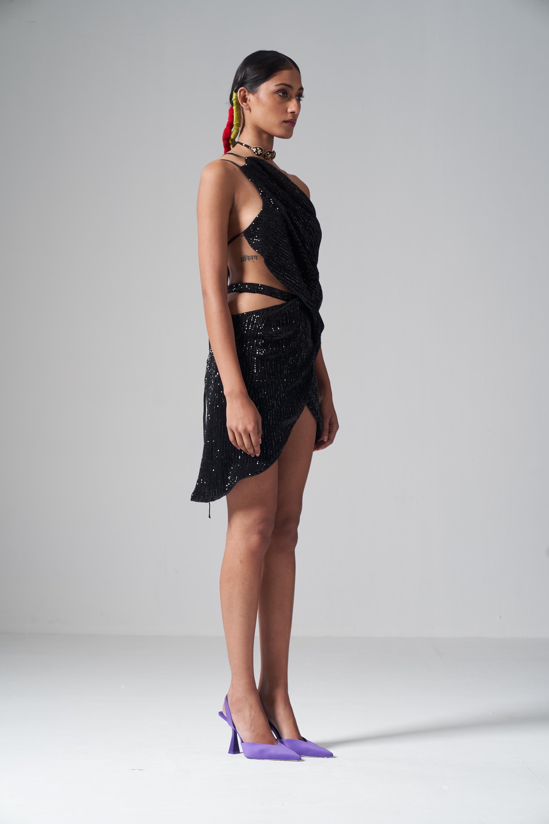 Black Sequin Top