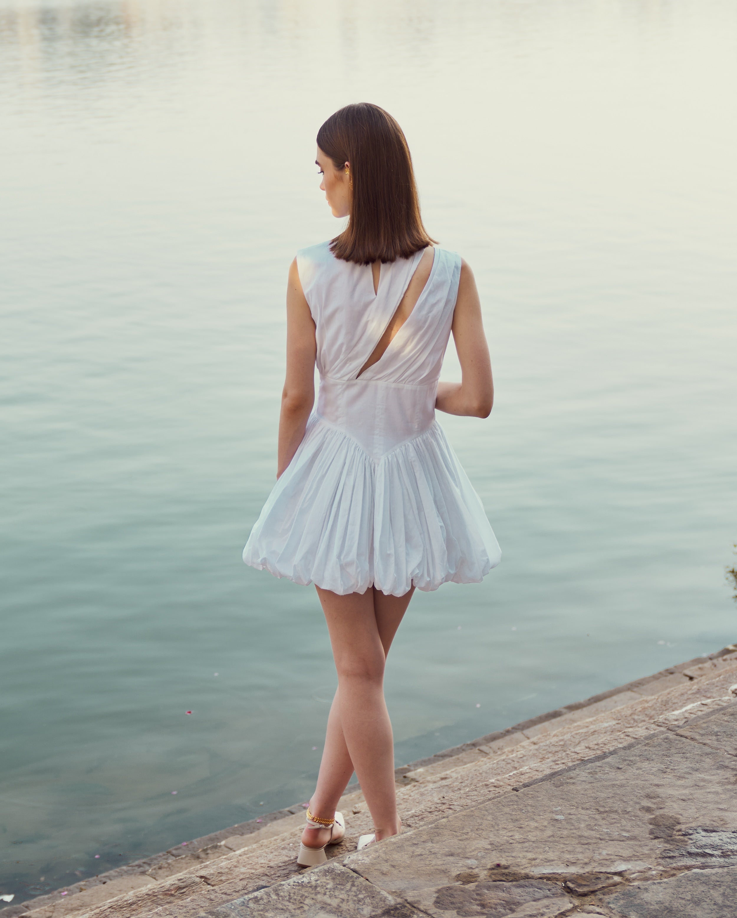 White Cotton Dress