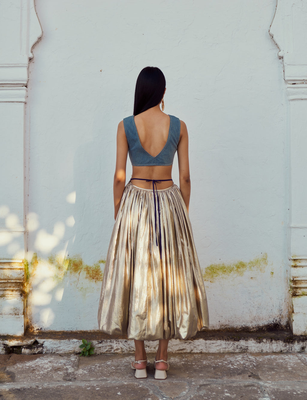 Golden Balloon Skirt
