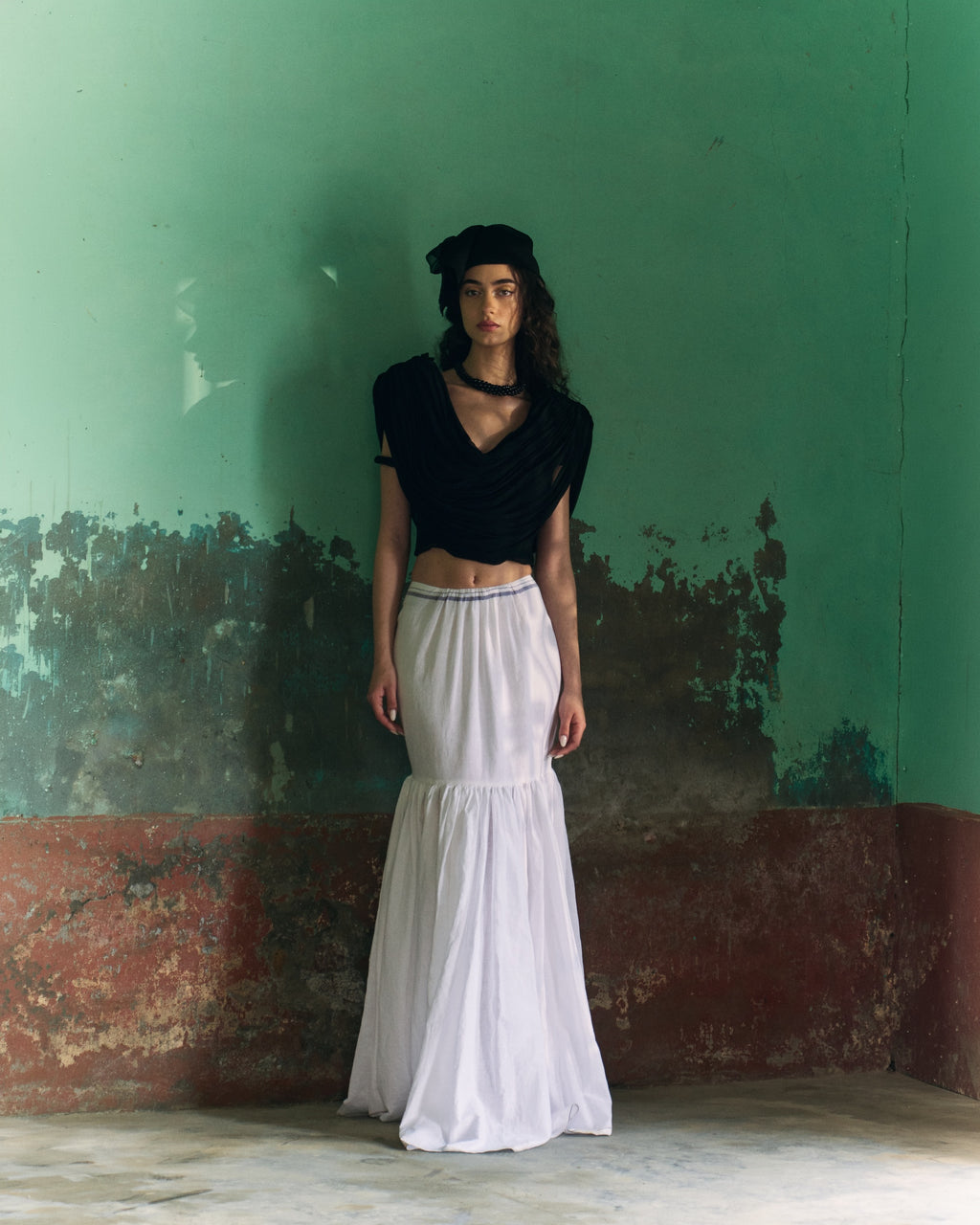 Chiffon Dupatta Draped Top