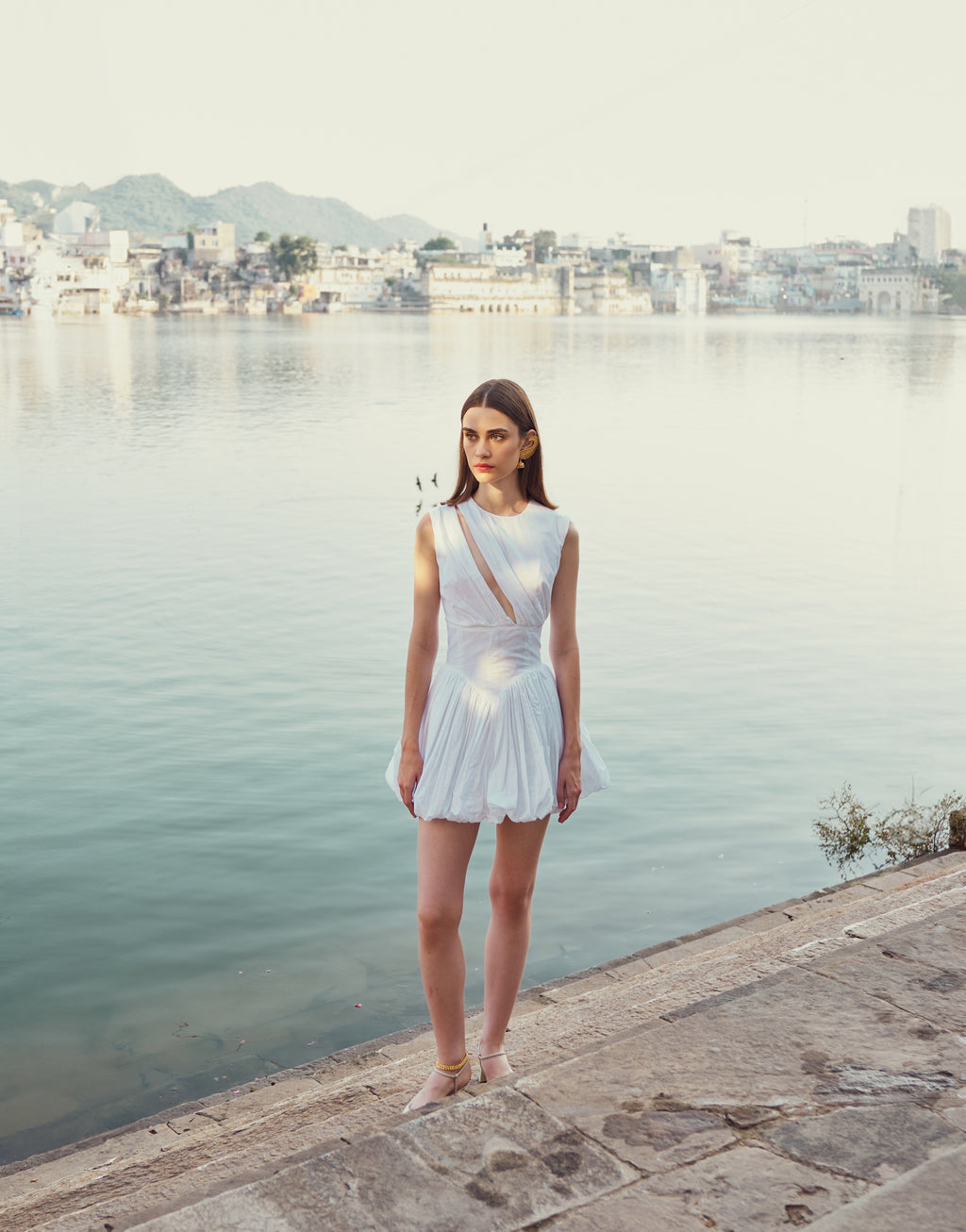 White Cotton Dress