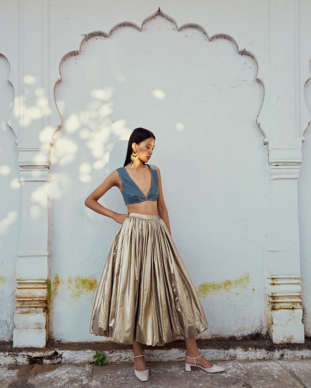 Golden Balloon Skirt