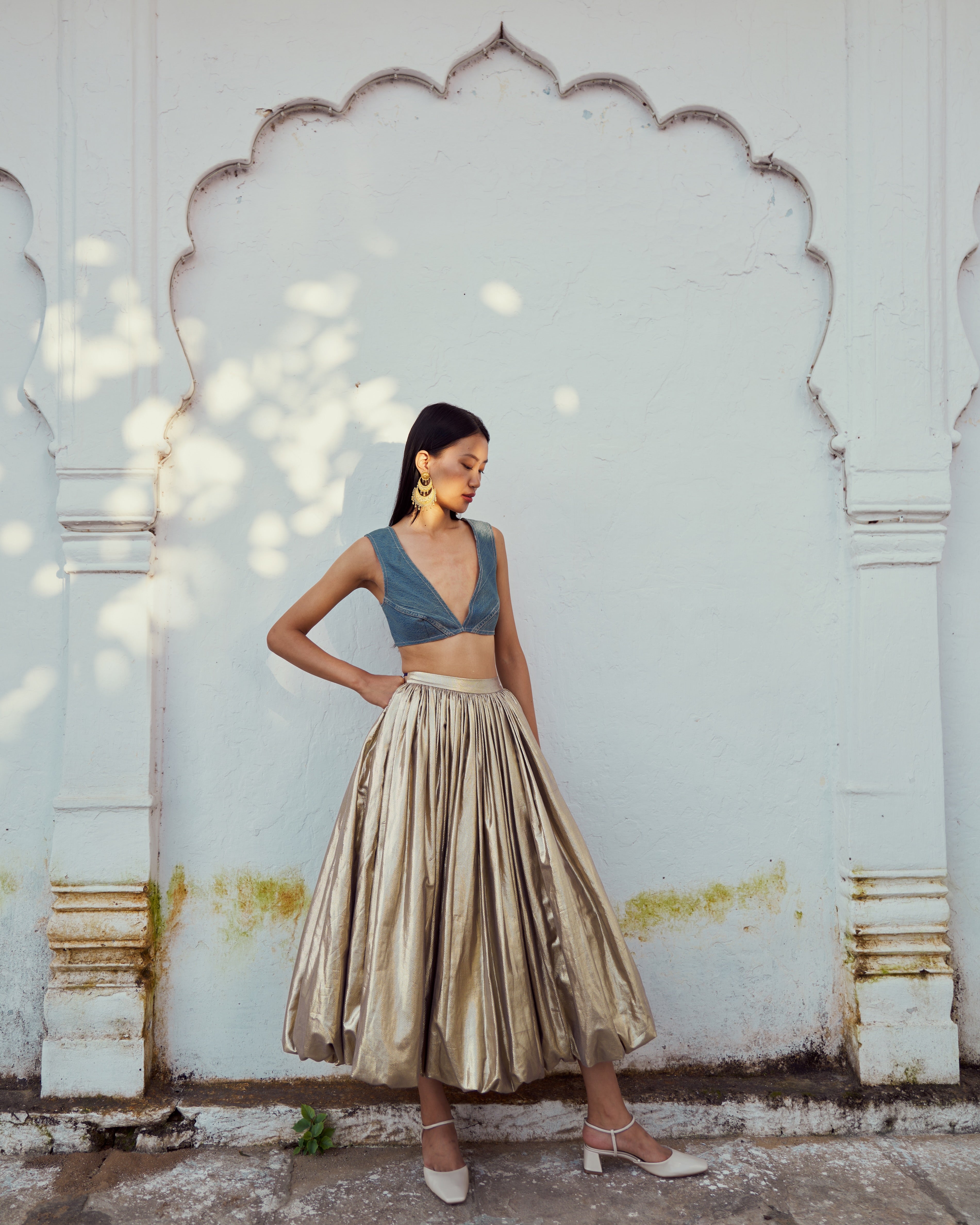 Golden Balloon Skirt