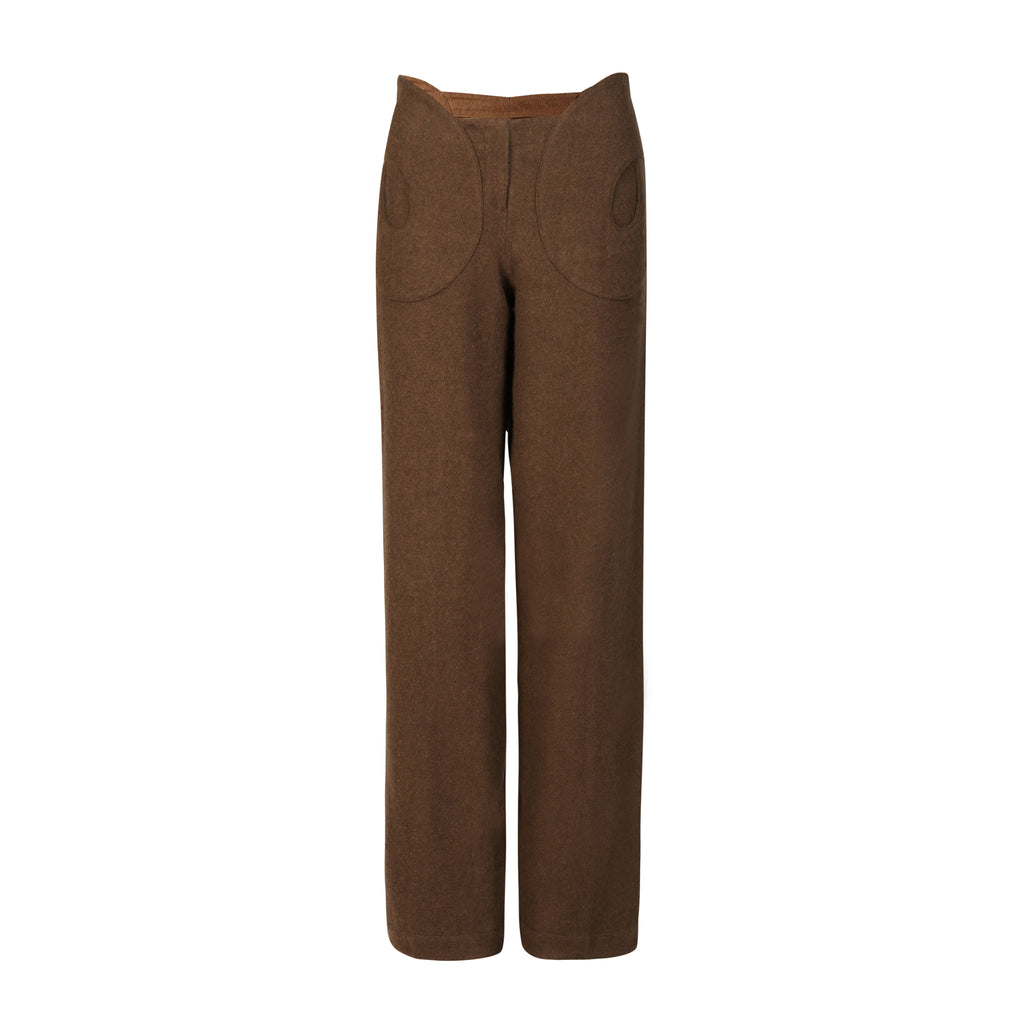 Jalebi Khadi Shawl Wool Trousers