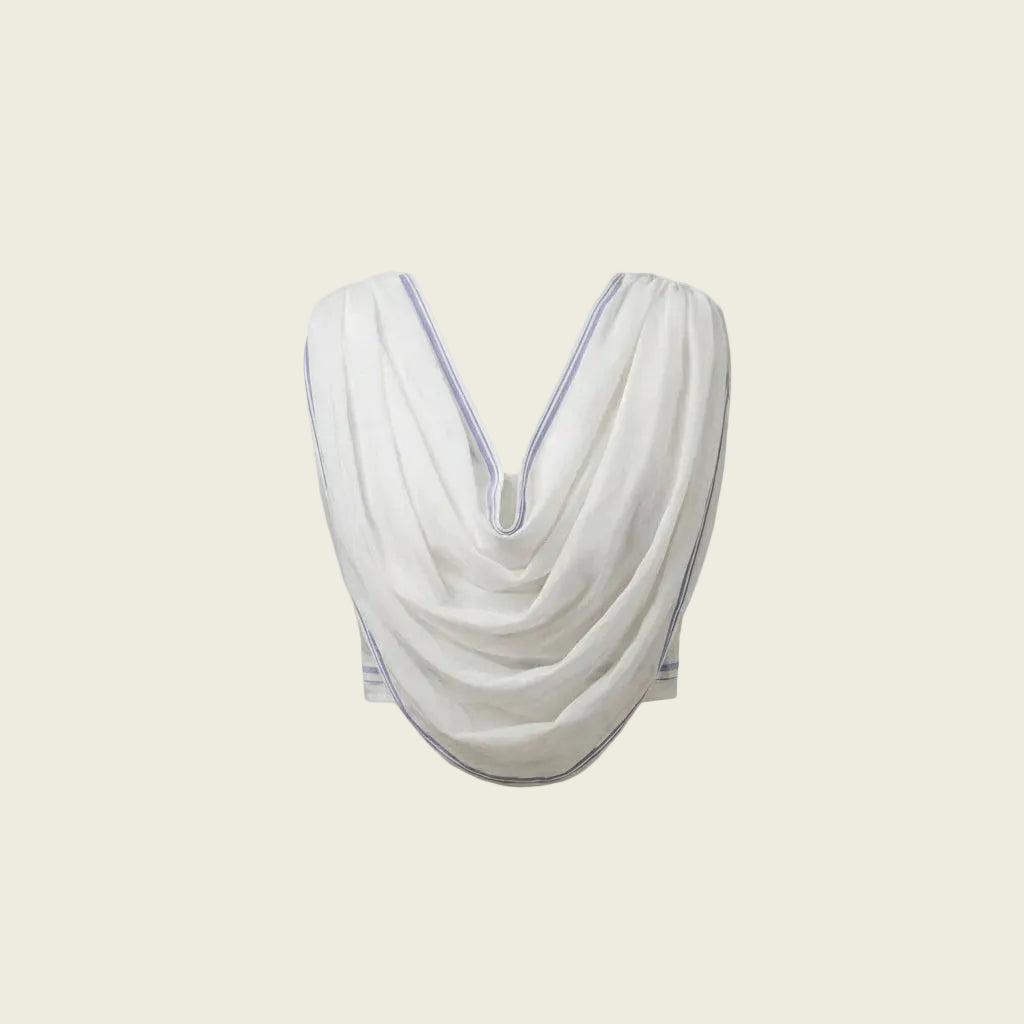White Hnadwoven cotton Top