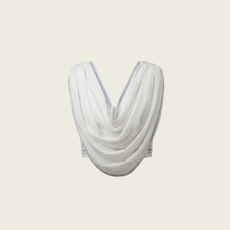White Hnadwoven cotton Top