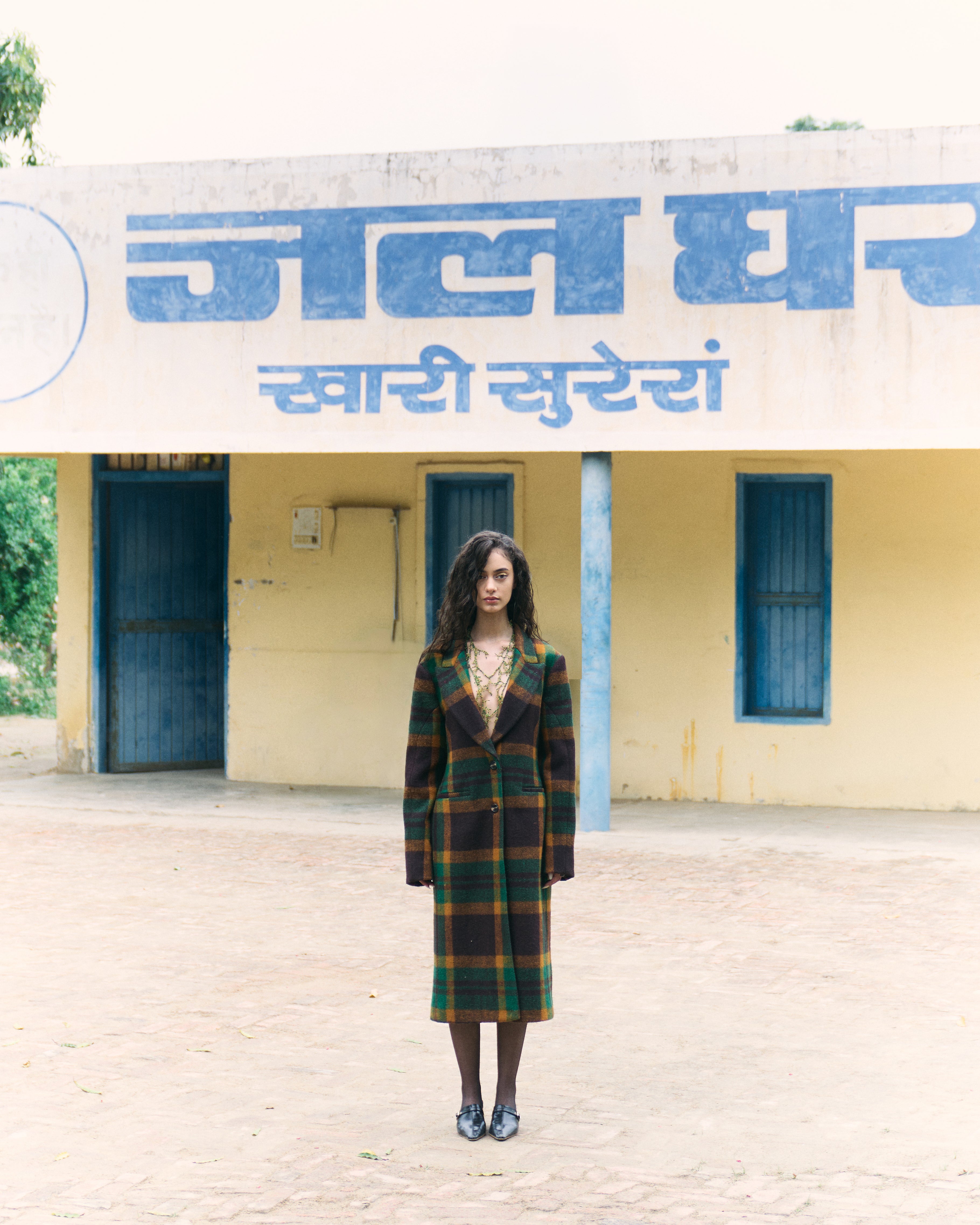 Handwoven Khadi Wool Kambal Coat
