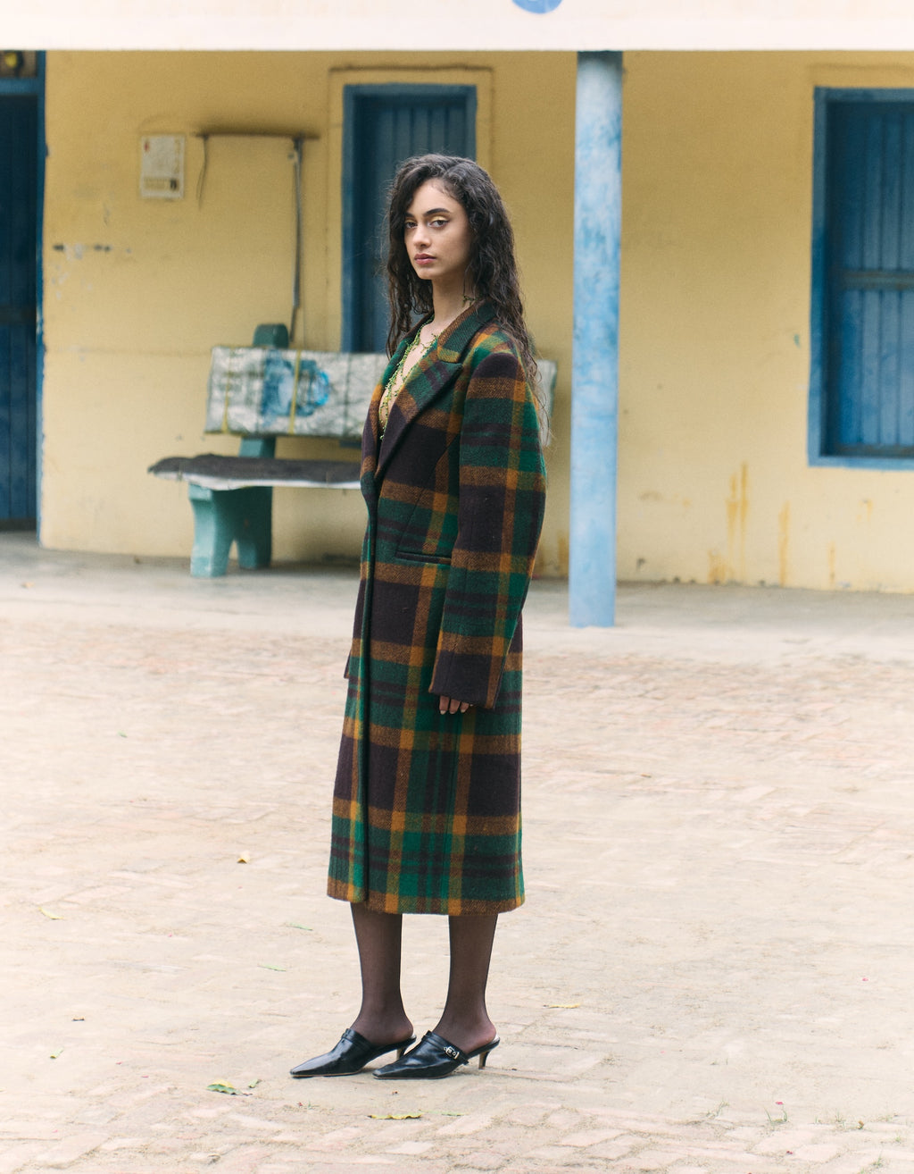 Handwoven Khadi Wool Kambal Coat