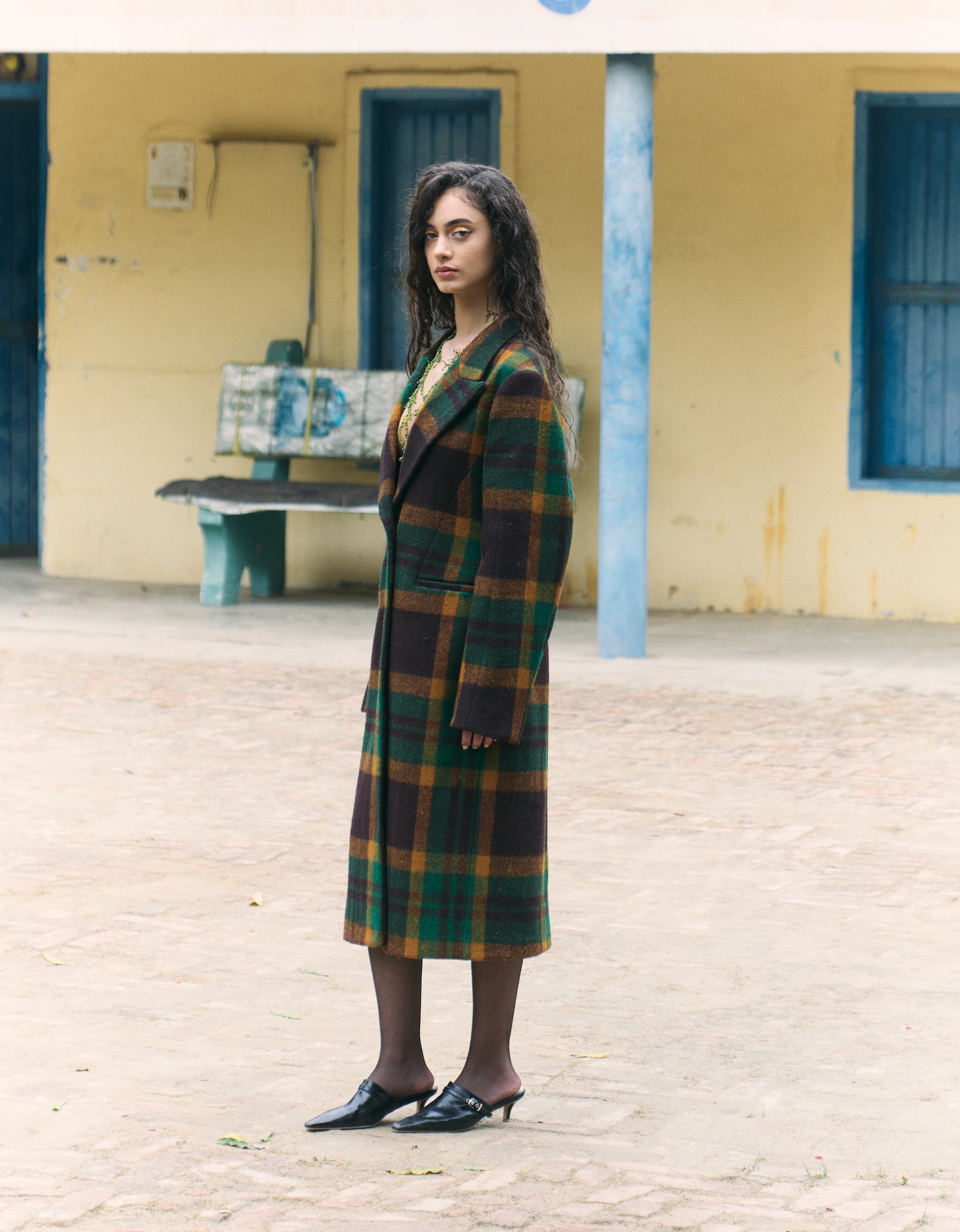 Handwoven Khadi Wool Kambal Coat