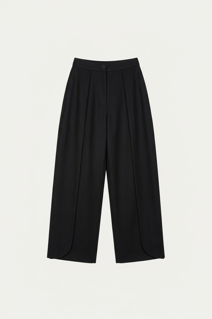 Black Balloon Khadi Wool Trousers
