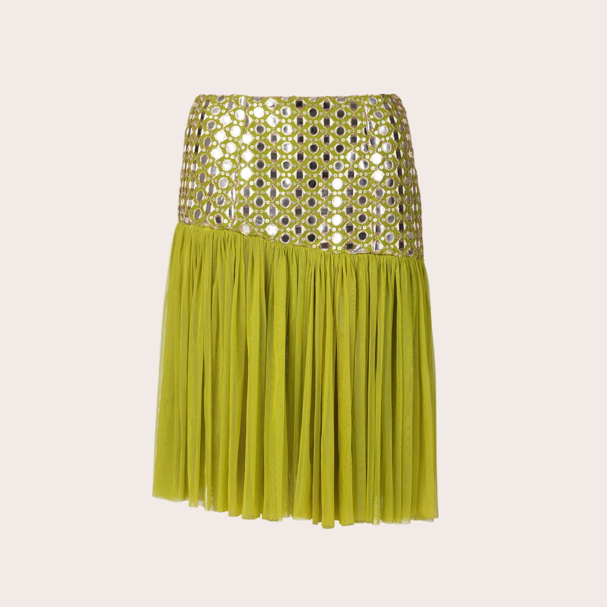 Mirror Work Mini Skirt