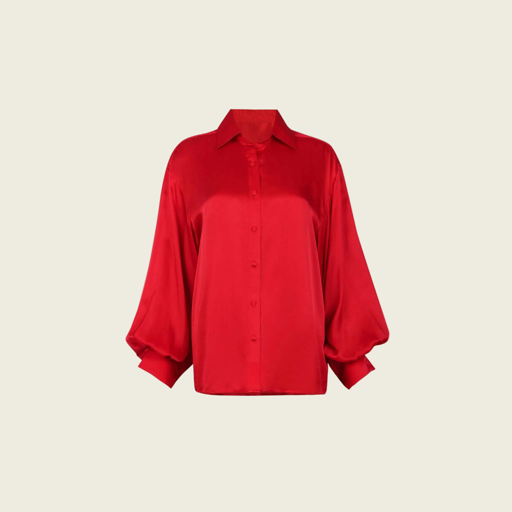 Red Silk Shirt