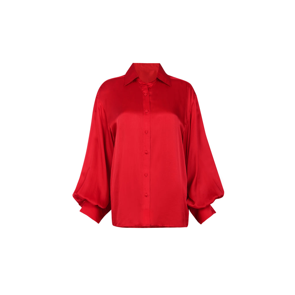 Red Silk Shirt