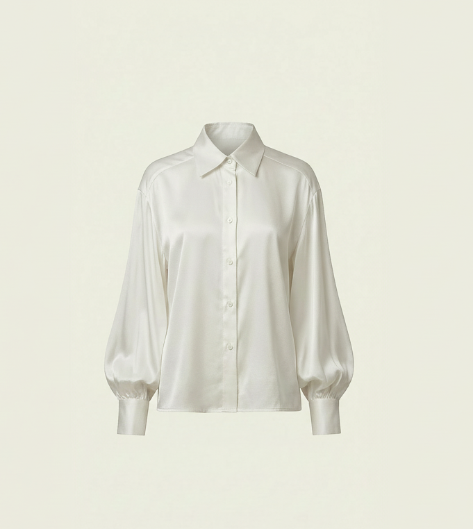 White Silk Shirt